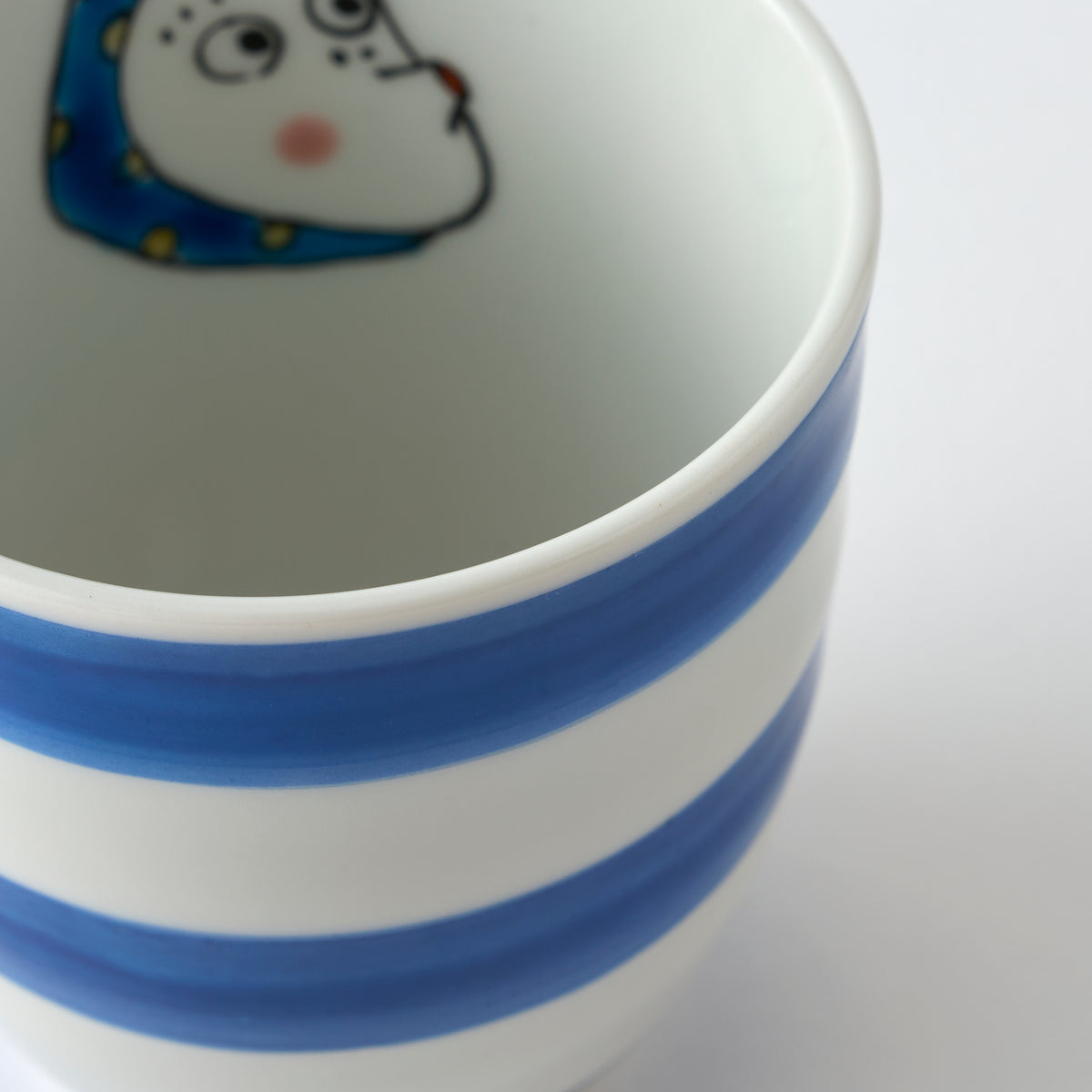 Okame and Hyottoko Japanese Yunomi Teacup Pair