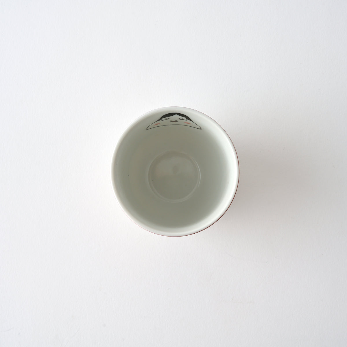 Okame and Hyottoko Japanese Yunomi Teacup Pair