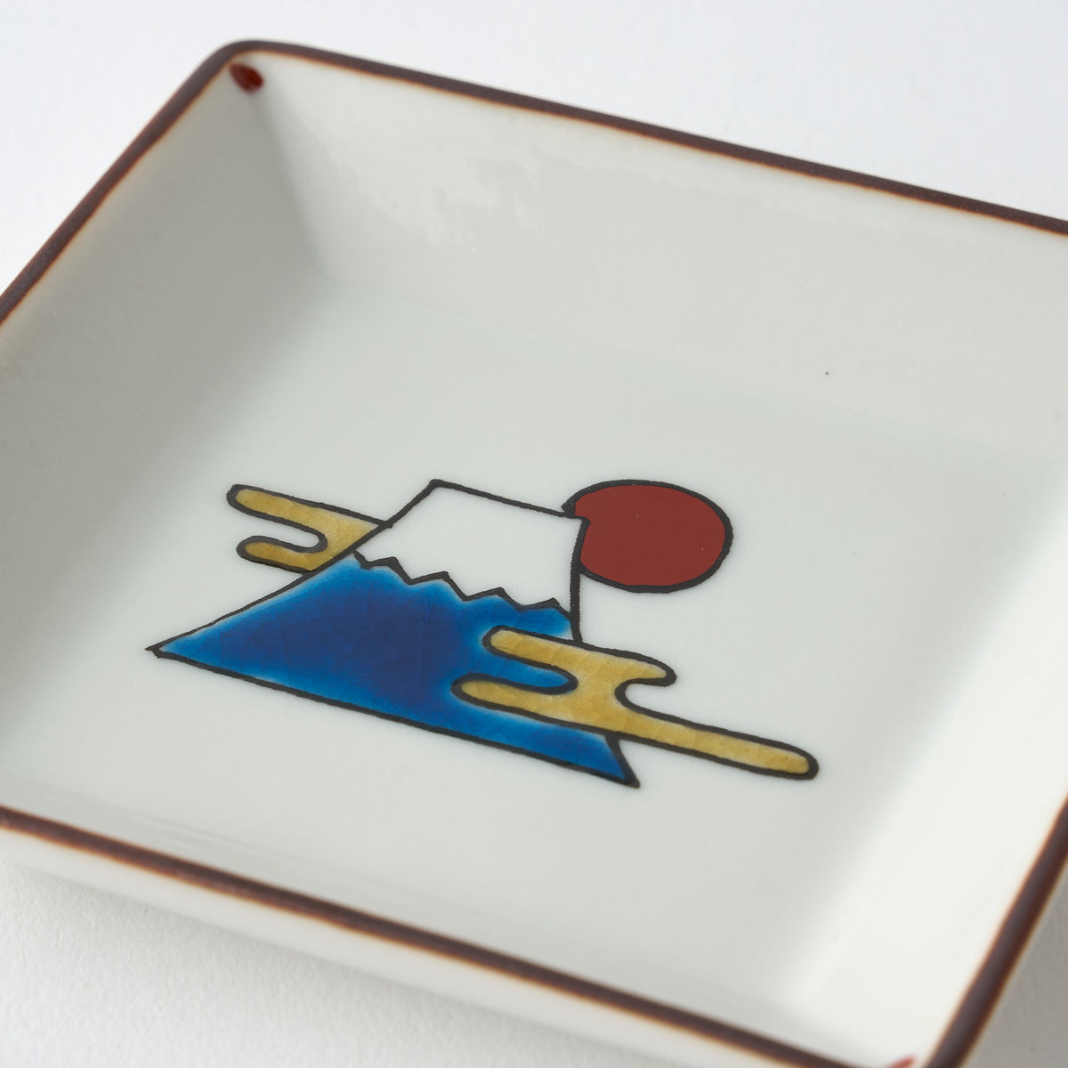 Lucky Motifs Square Sauce Plate