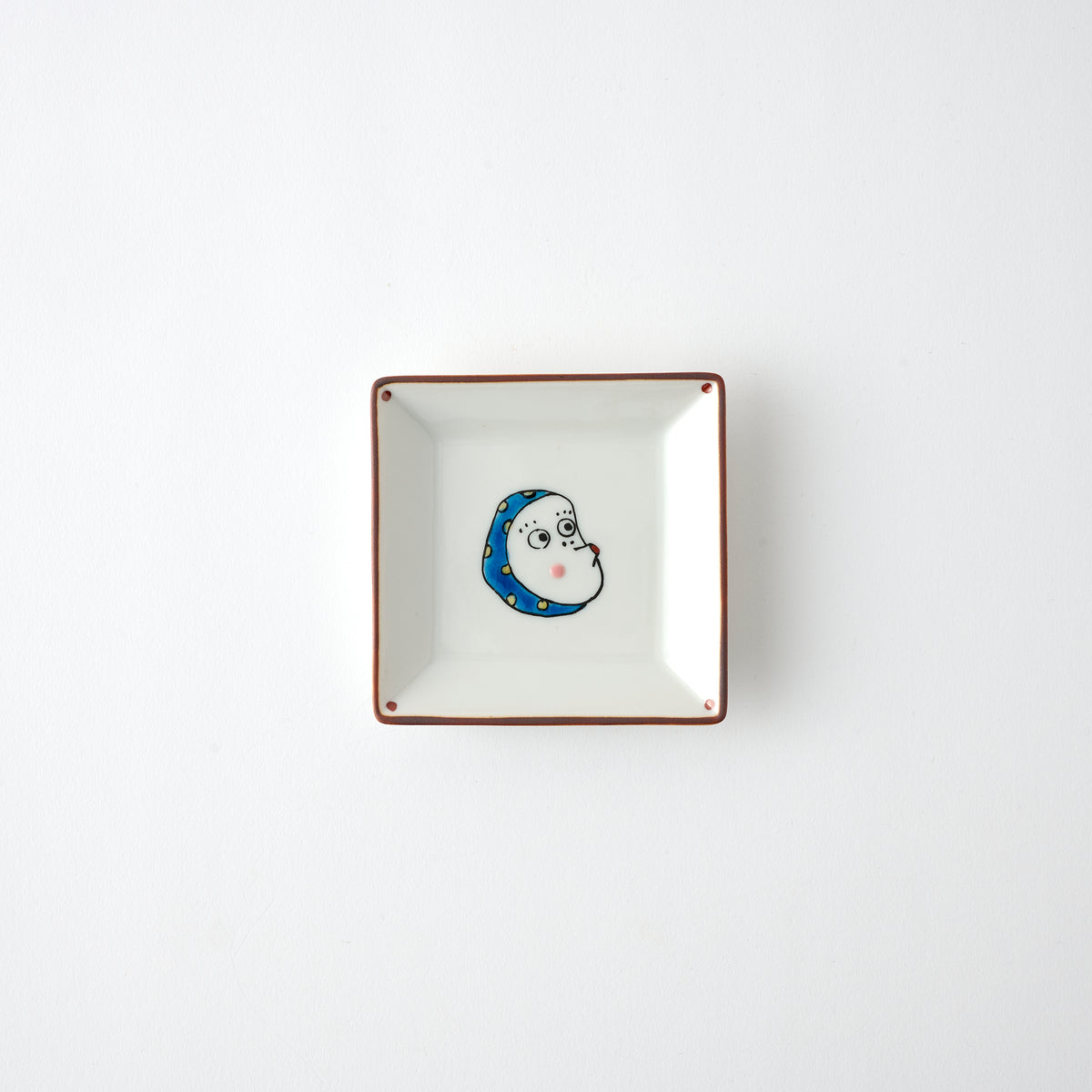 Lucky Faces Square Sauce Plate