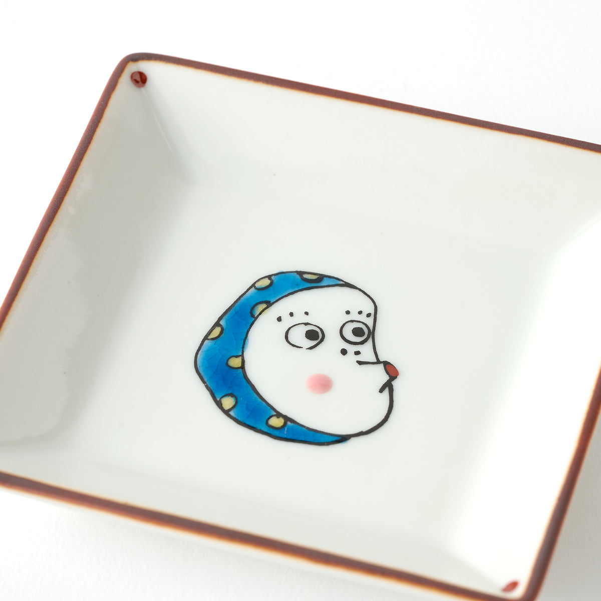 Lucky Faces Square Sauce Plate