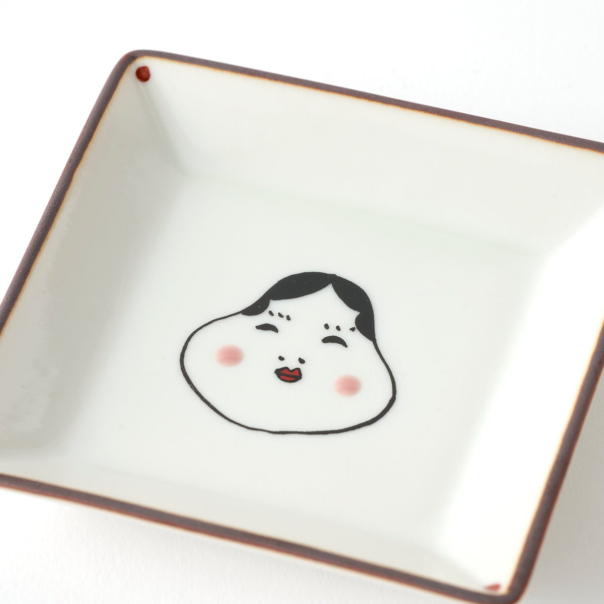 Lucky Faces Square Sauce Plate