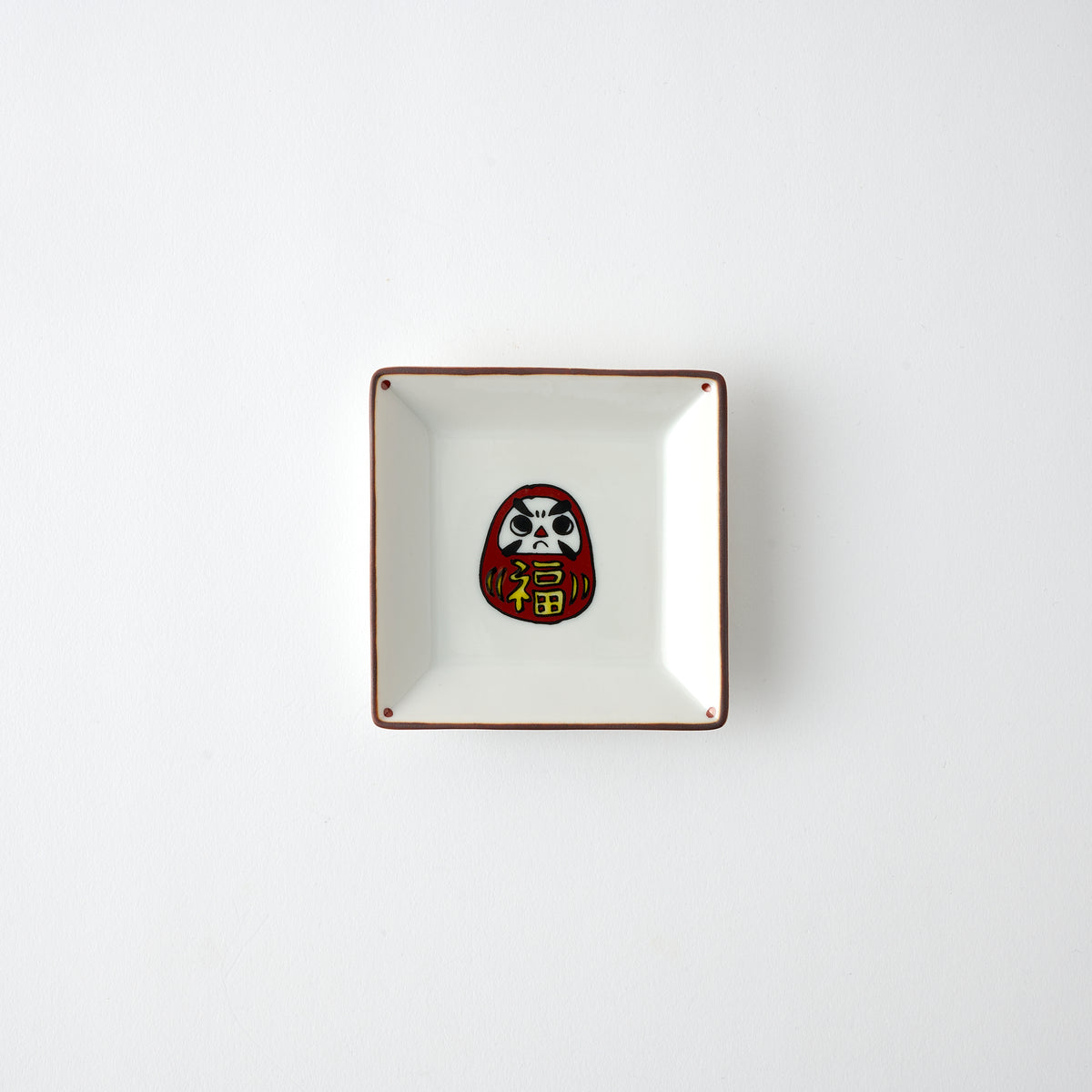 Lucky Faces Square Sauce Plate