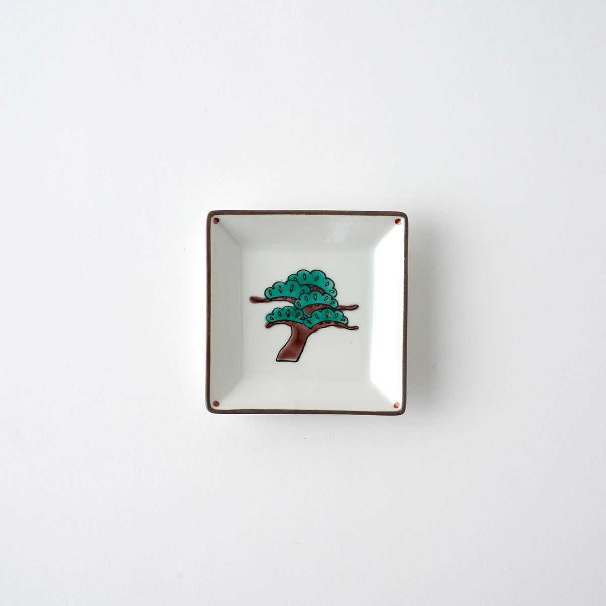 Lucky Motifs Square Sauce Plate