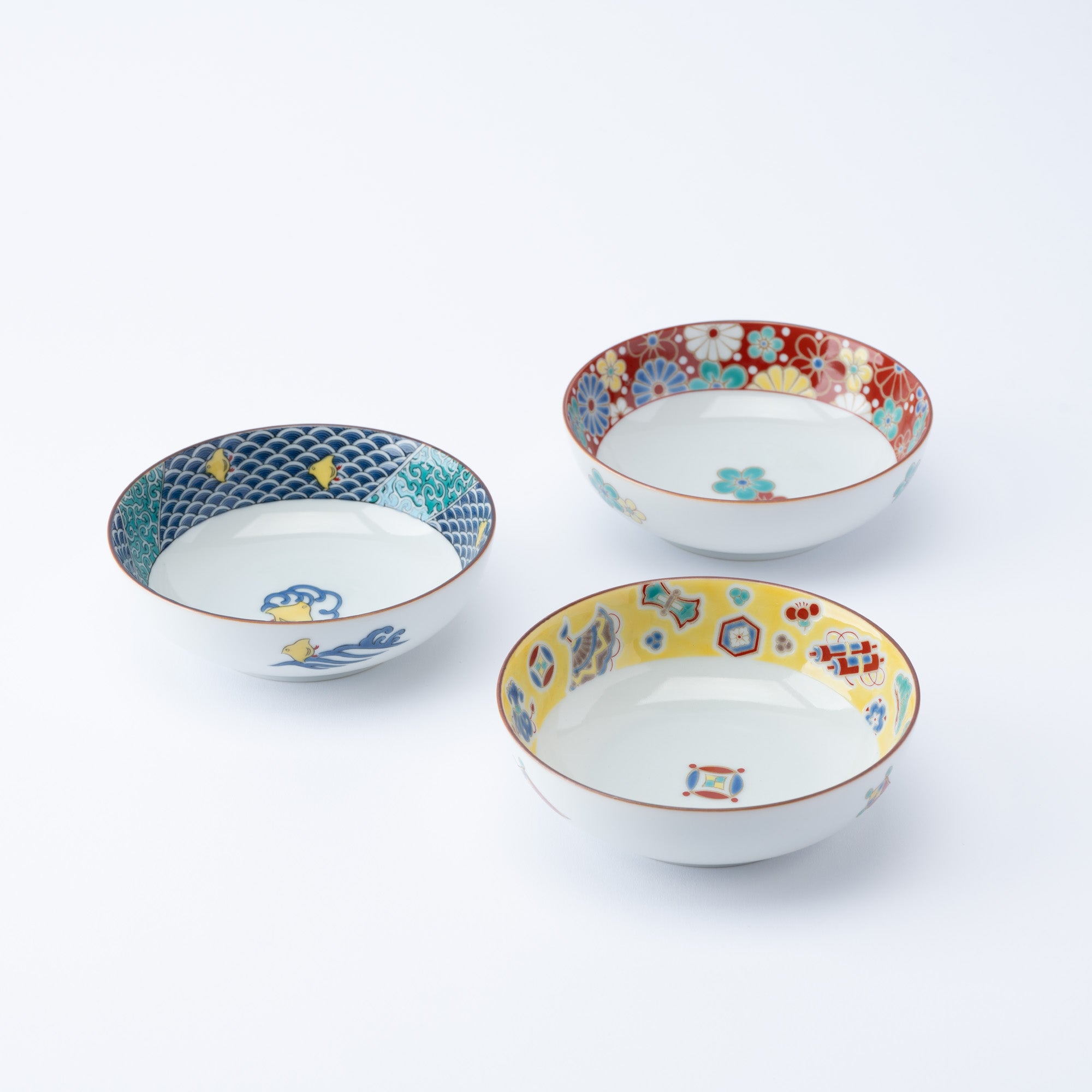 Colorful Rim Kobachi Small Bowl