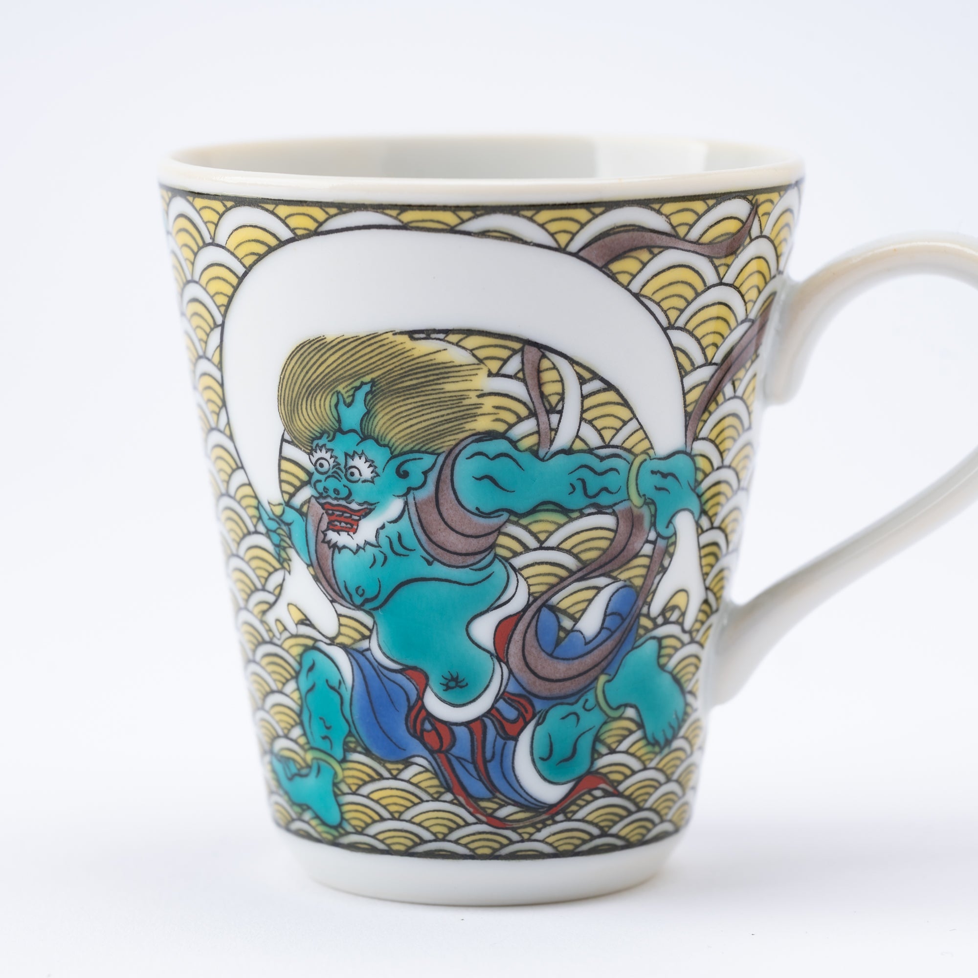 Modern Kutani Espresso Cup and Saucer