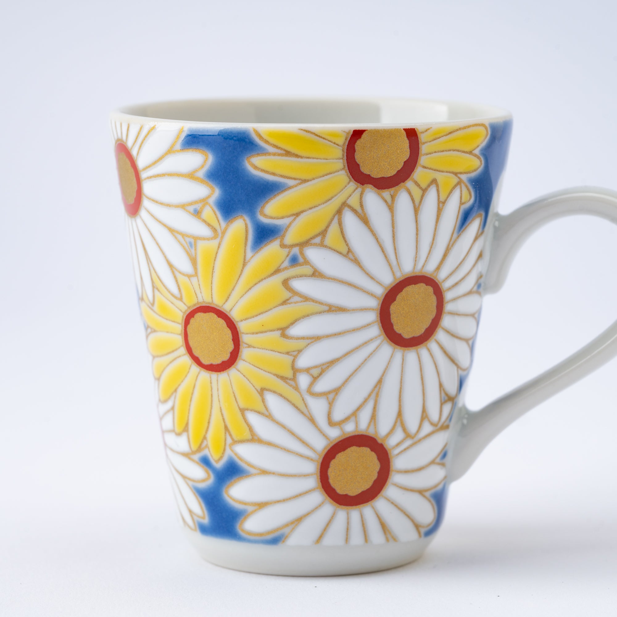 Modern Kutani Espresso Cup and Saucer