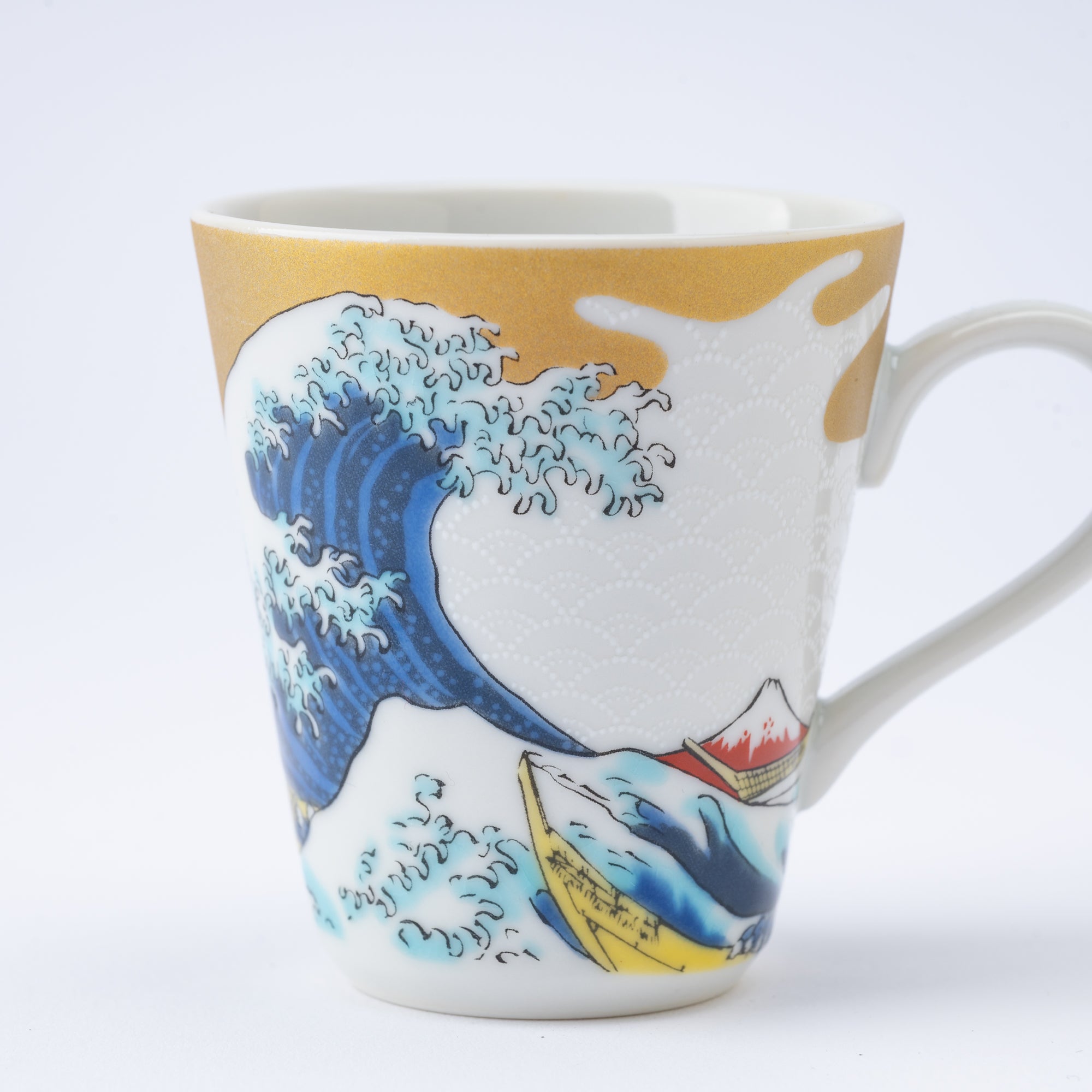 Modern Kutani Espresso Cup and Saucer