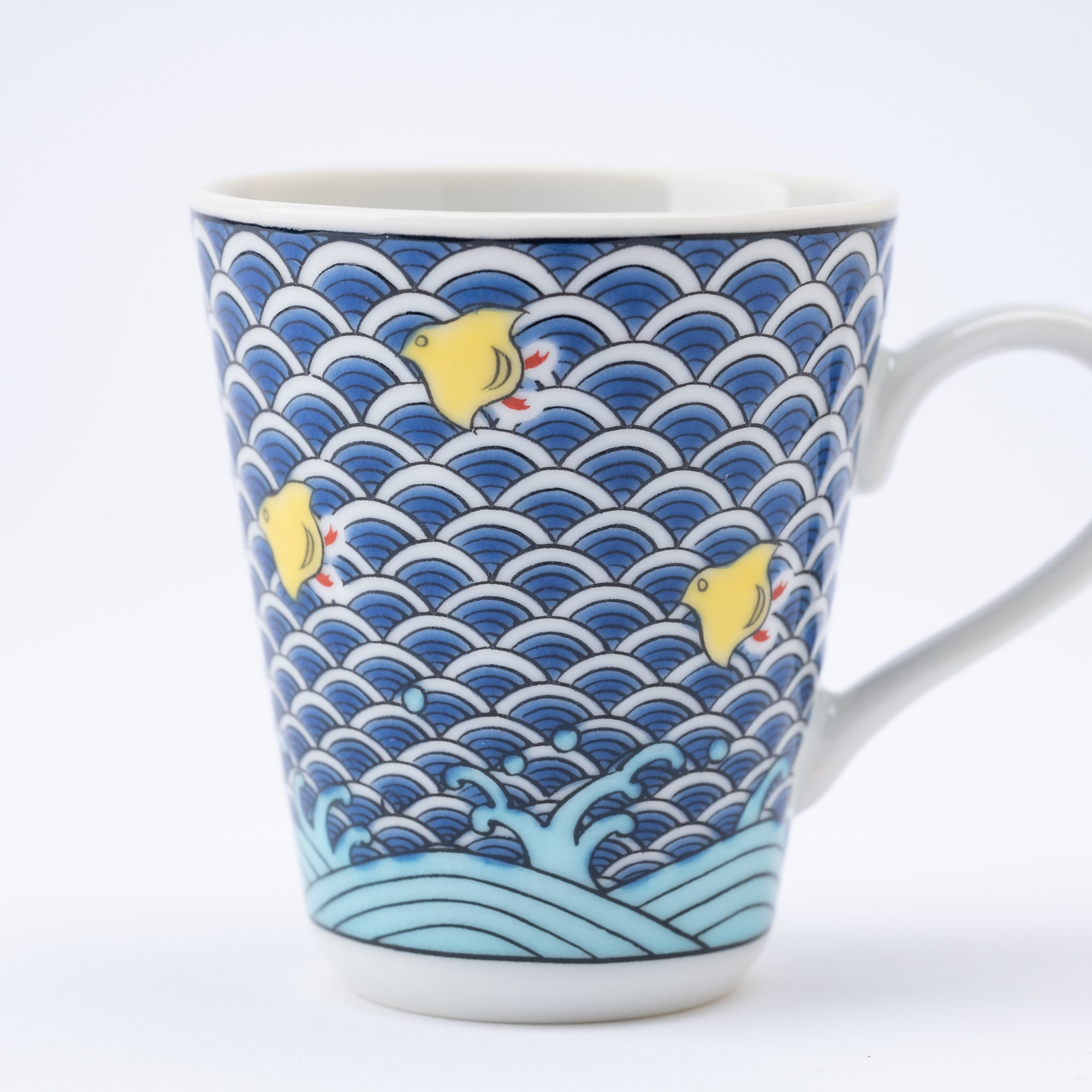 Modern Kutani Espresso Cup and Saucer