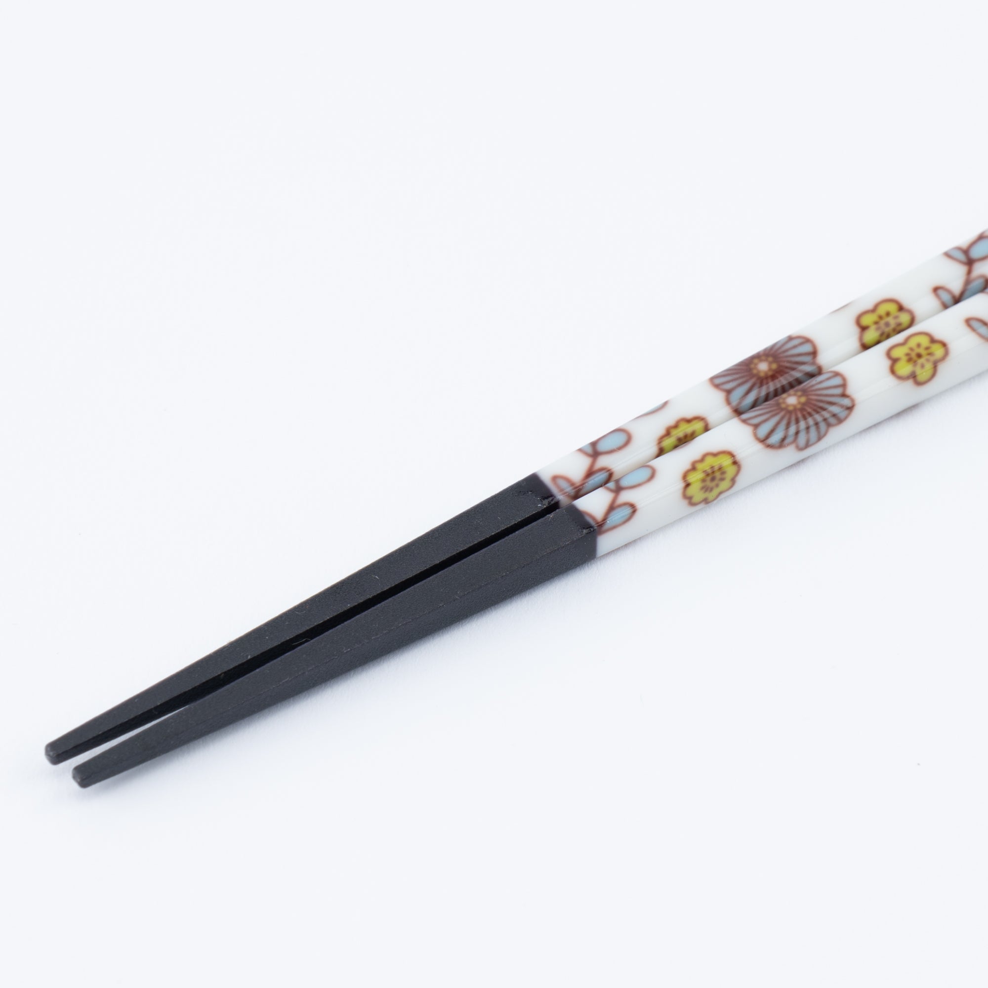 Pink and Blue Flowers Chopsticks Pair Set with Chopstick Rests
