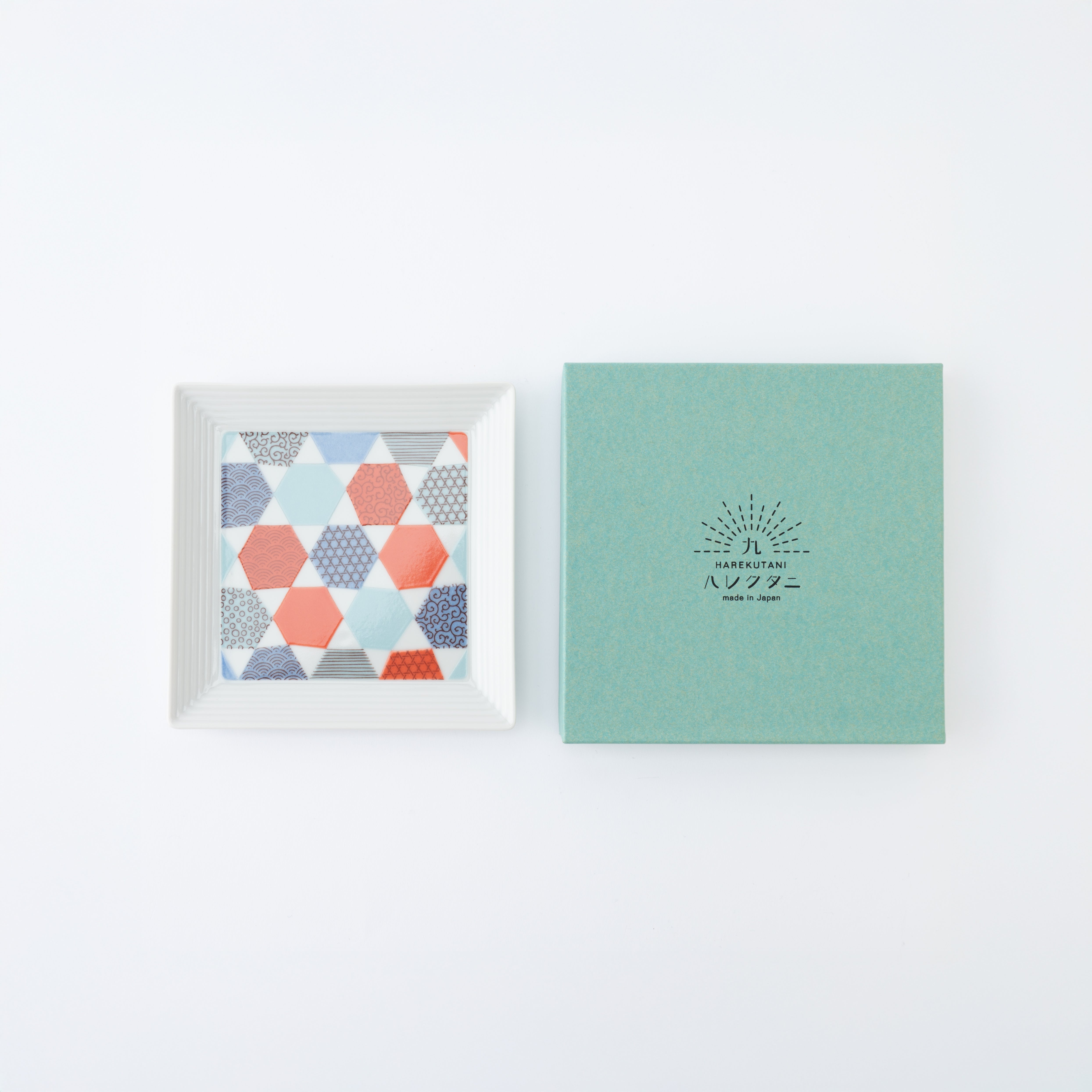 Geometric Patchwork Side Plate 5.5 in