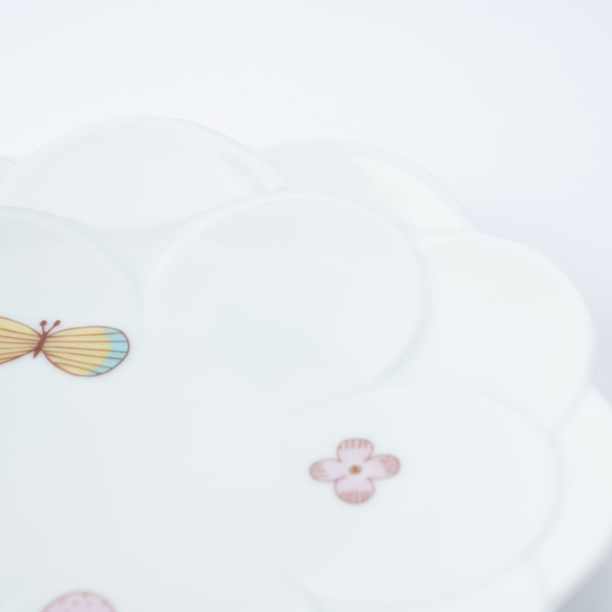 Butterfly & Flower Sauce Plate Set