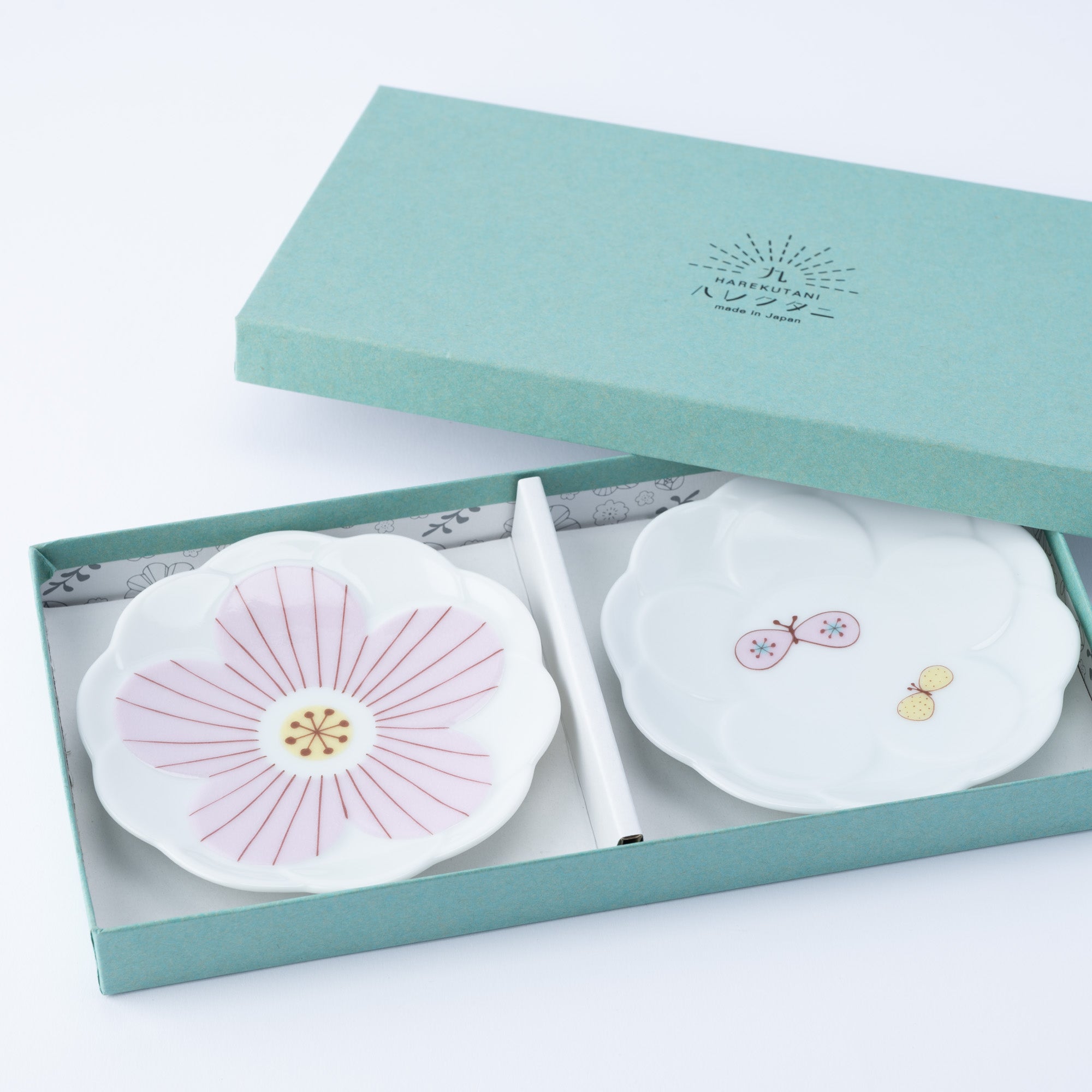 Butterfly & Flower Sauce Plate Set
