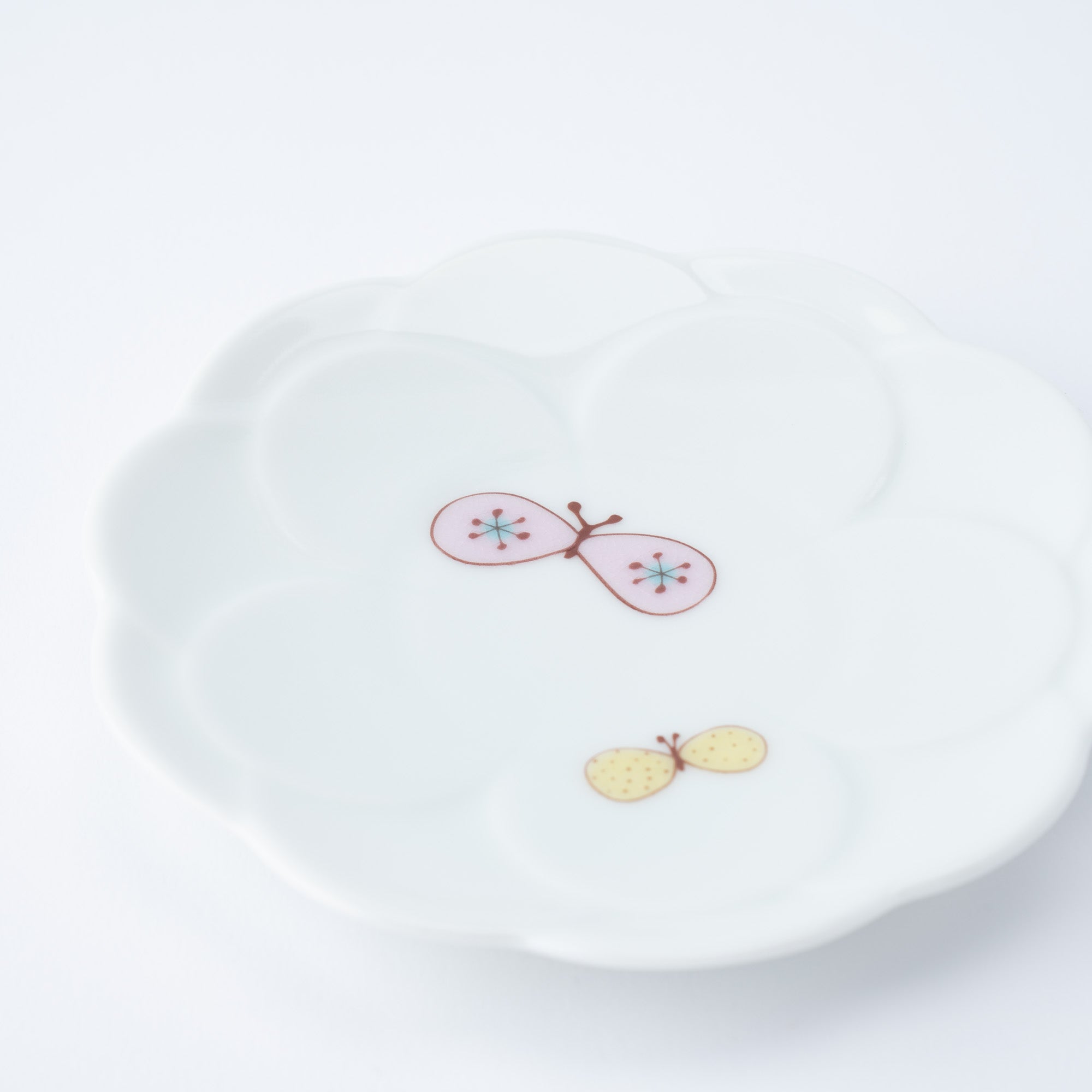Butterfly & Flower Sauce Plate Set