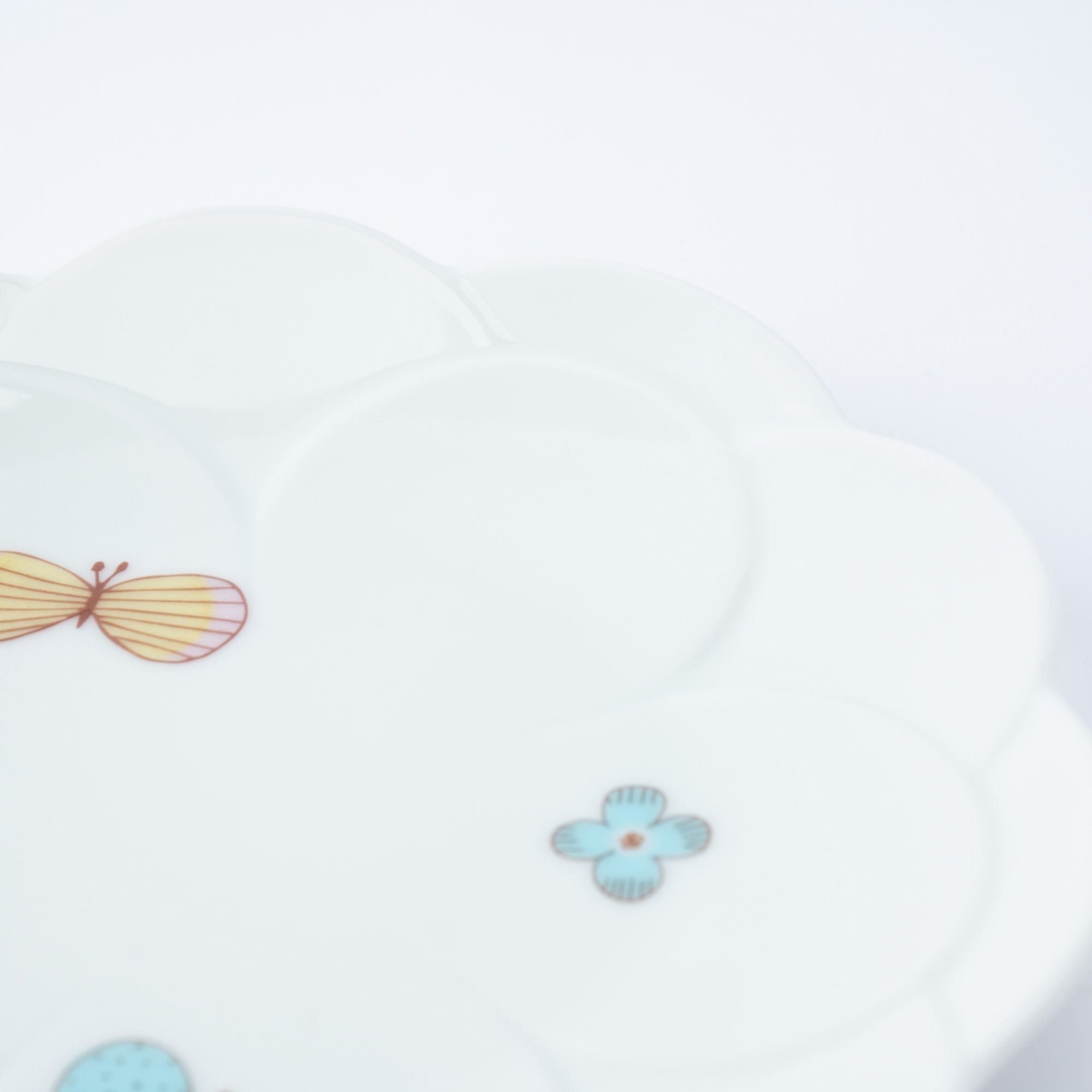 Butterfly & Flower Sauce Plate Set