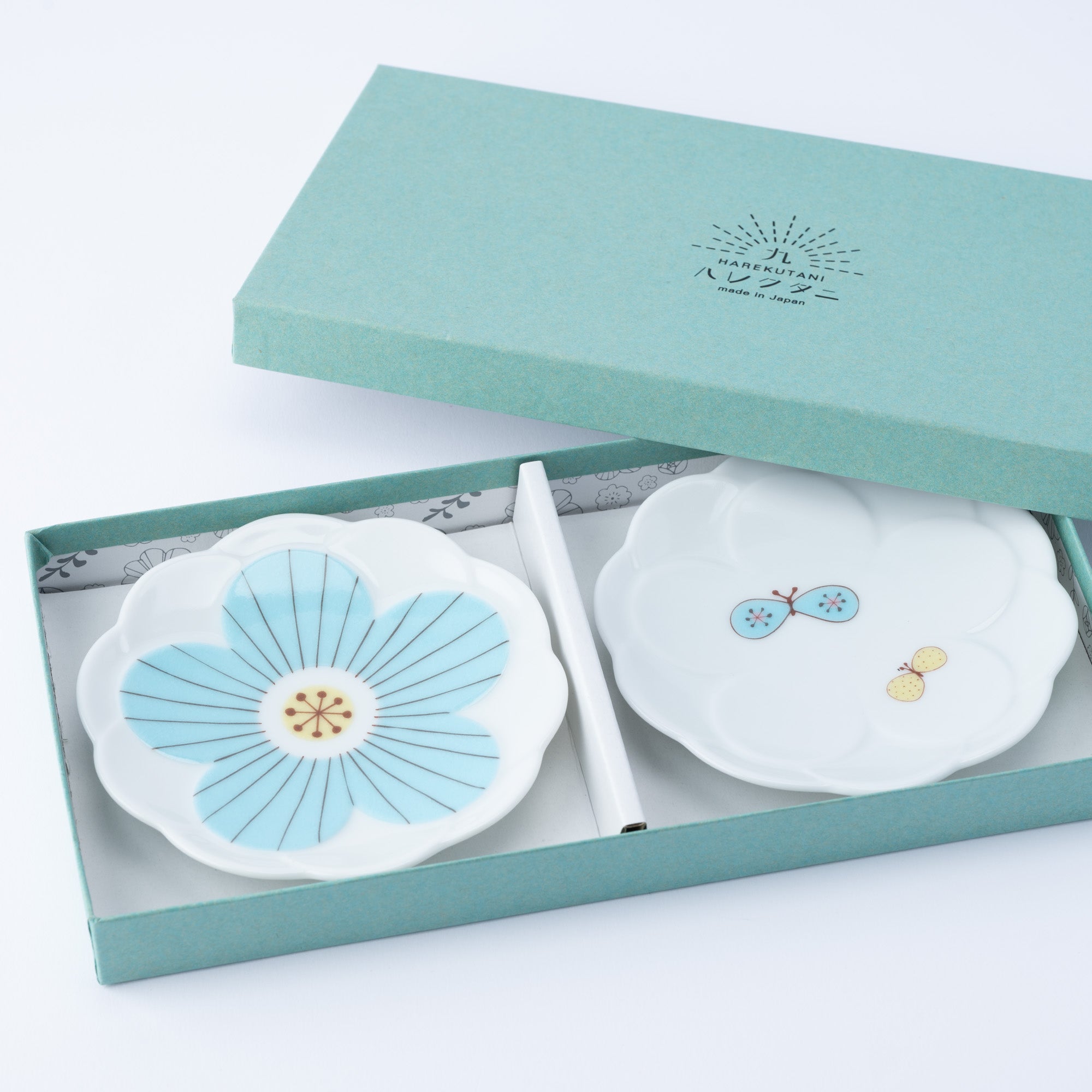 Butterfly & Flower Sauce Plate Set