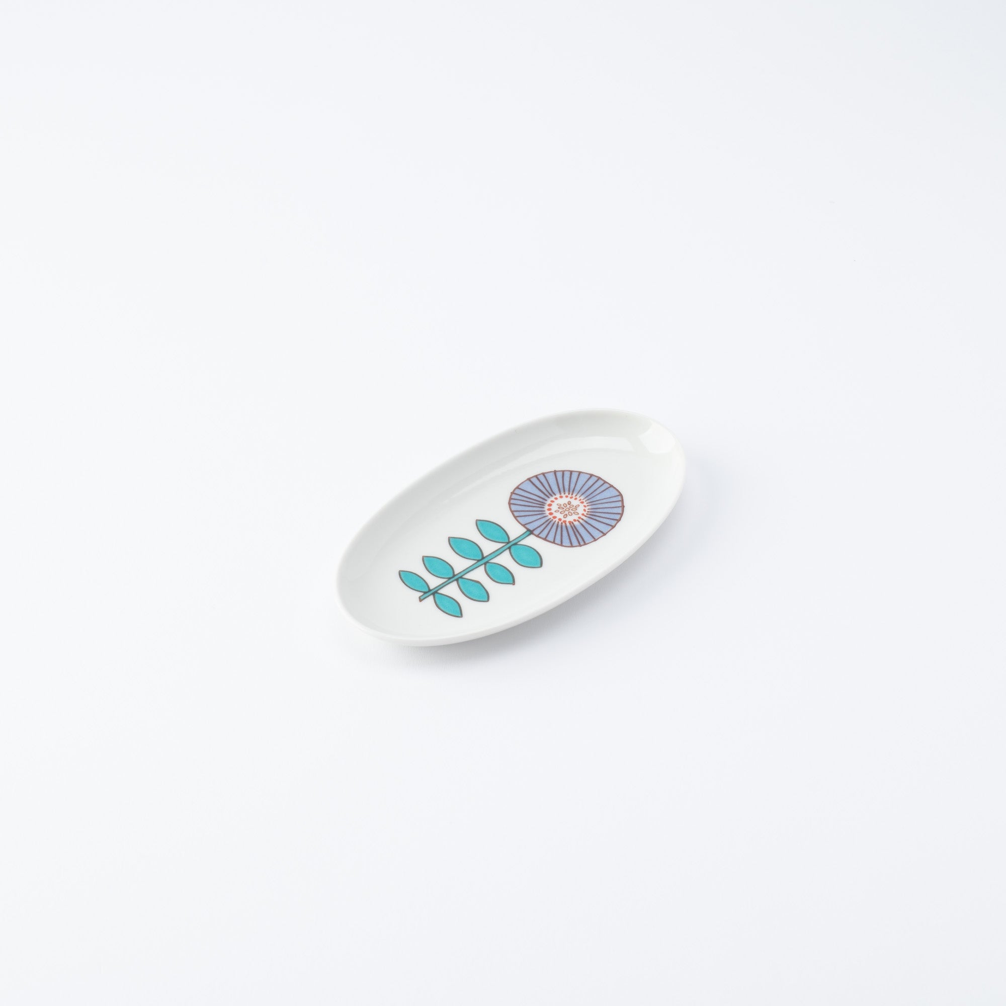 Single Bloom Oval Side Plate