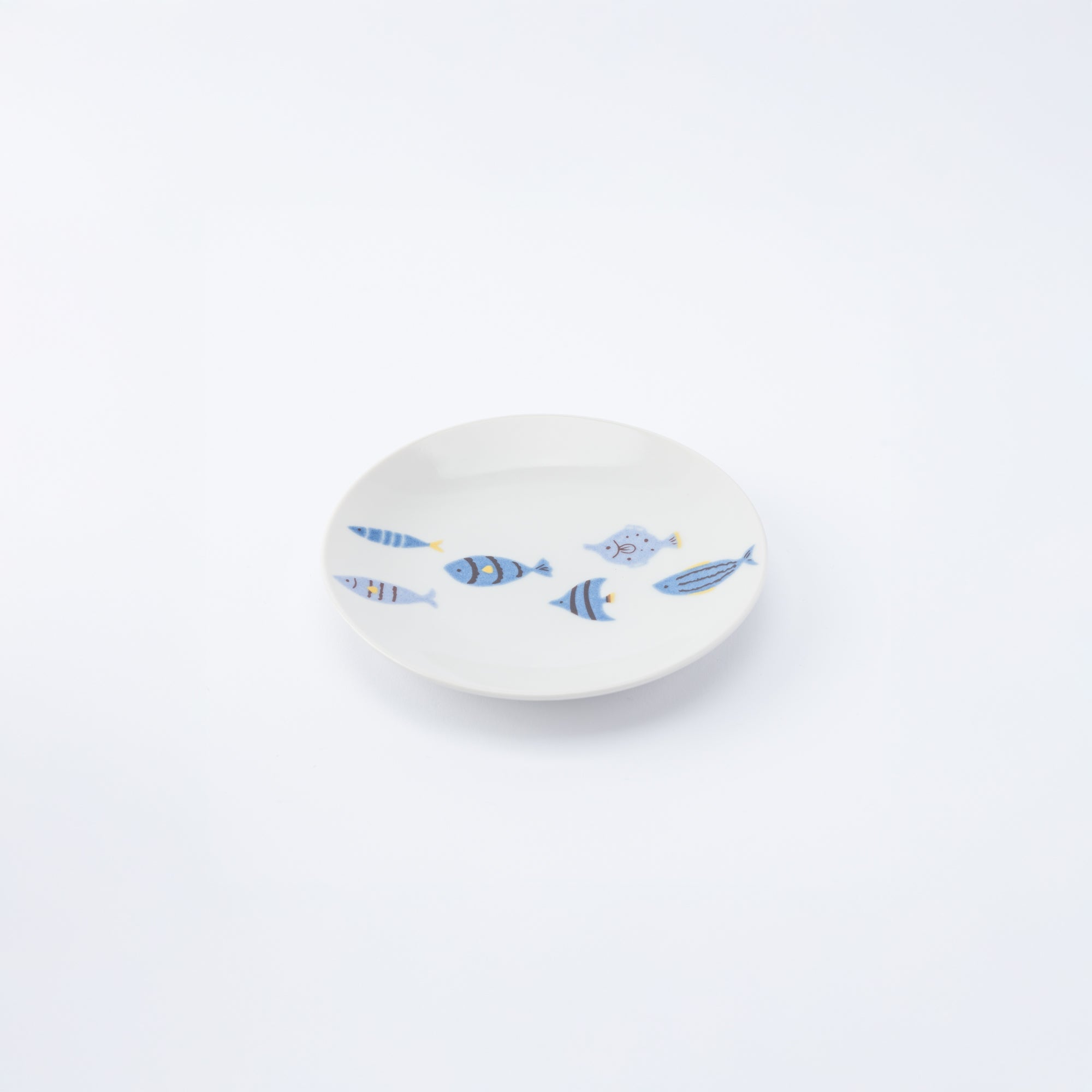 Playful Blue Japanese Cup & Saucer