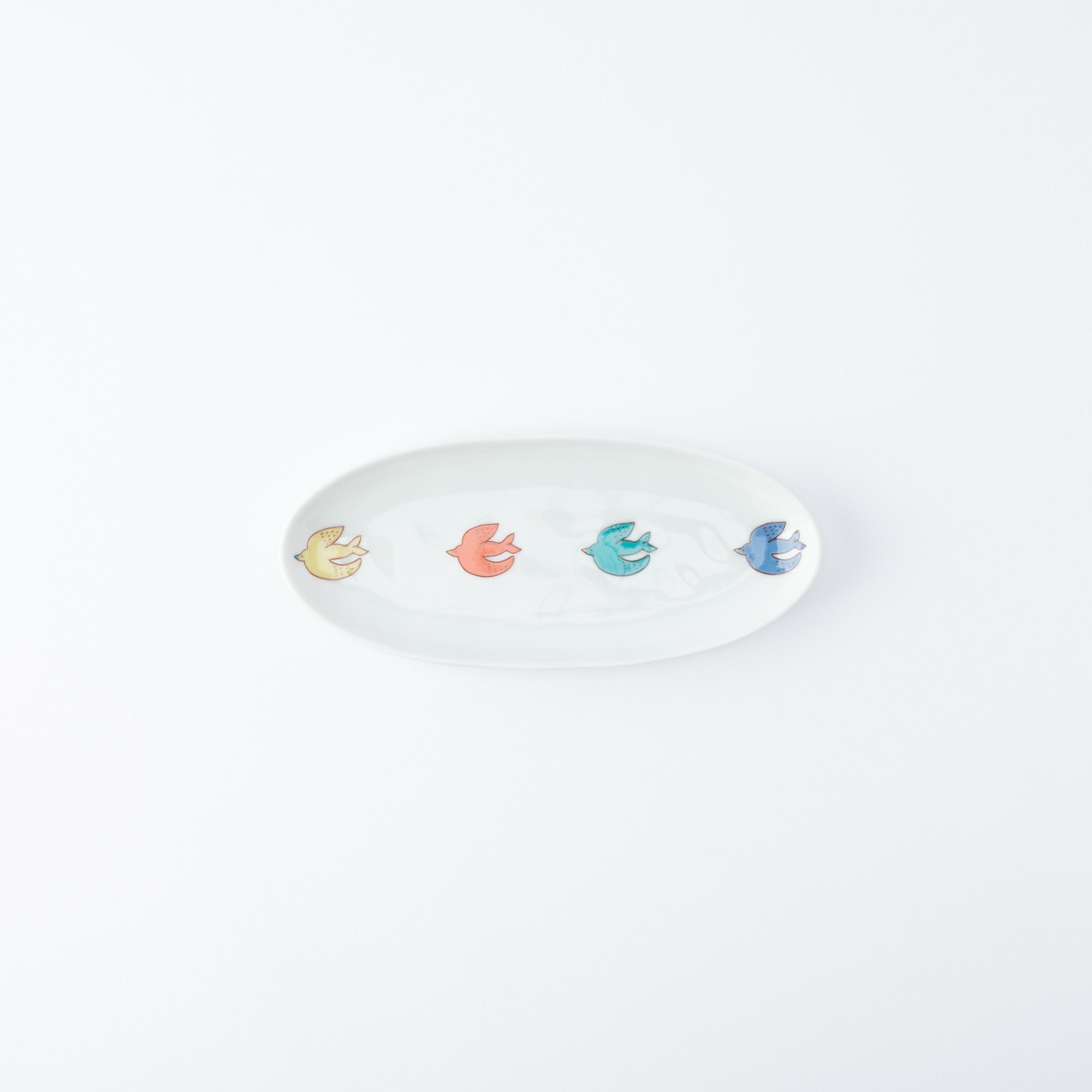 Playful Pattern Oval Side Plate