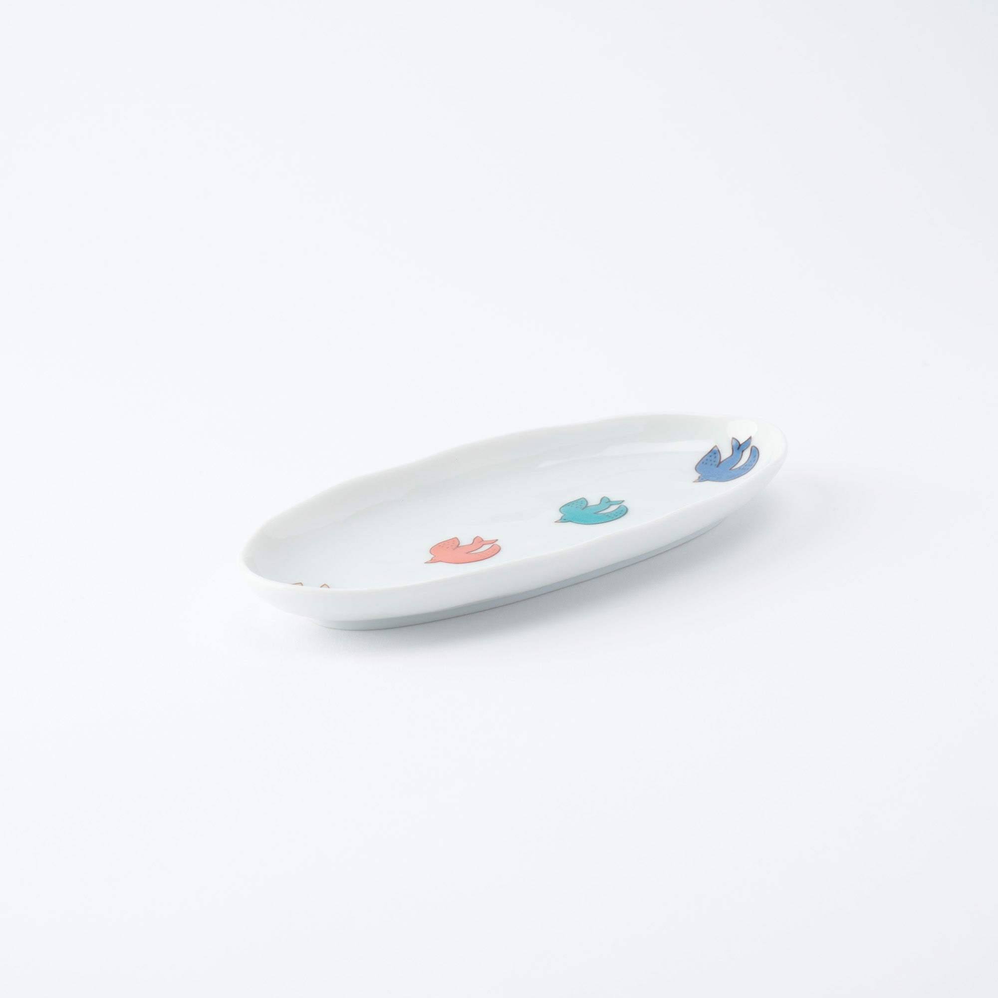 Playful Pattern Oval Side Plate