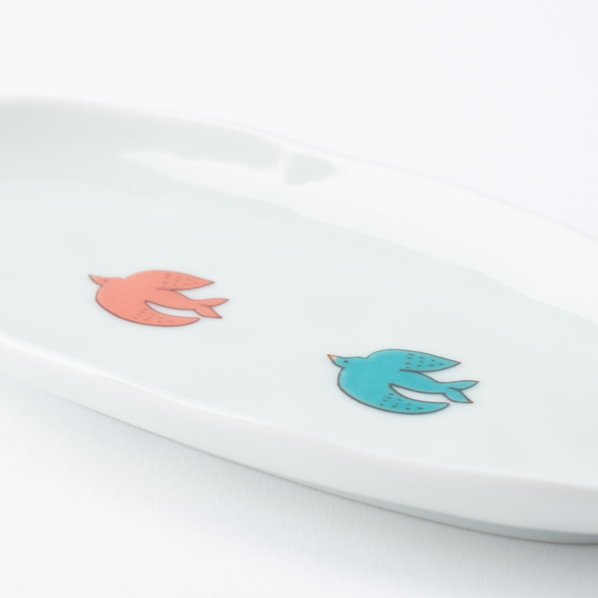 Playful Pattern Oval Side Plate