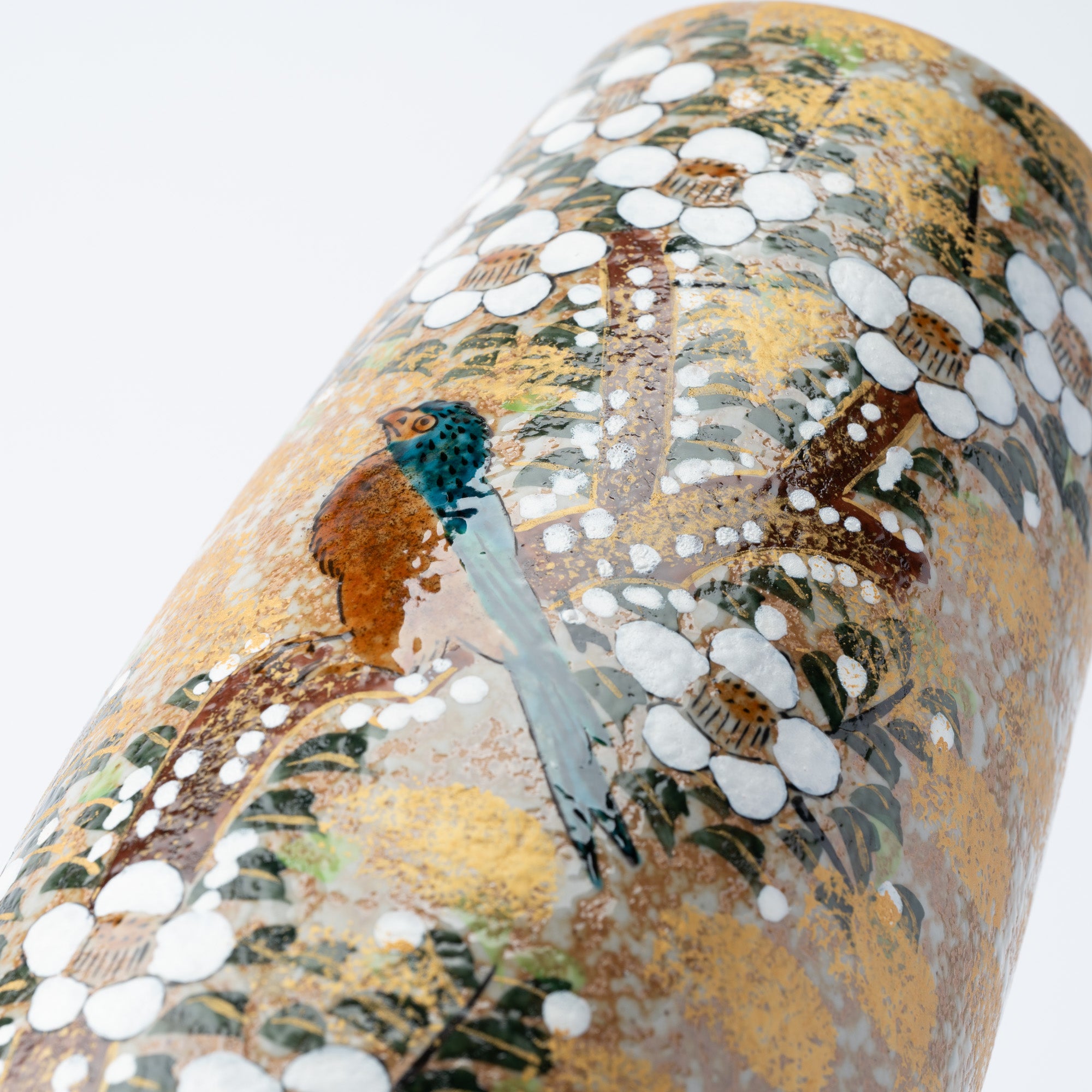 Bird in Sakura Season Japanese Flower Vase