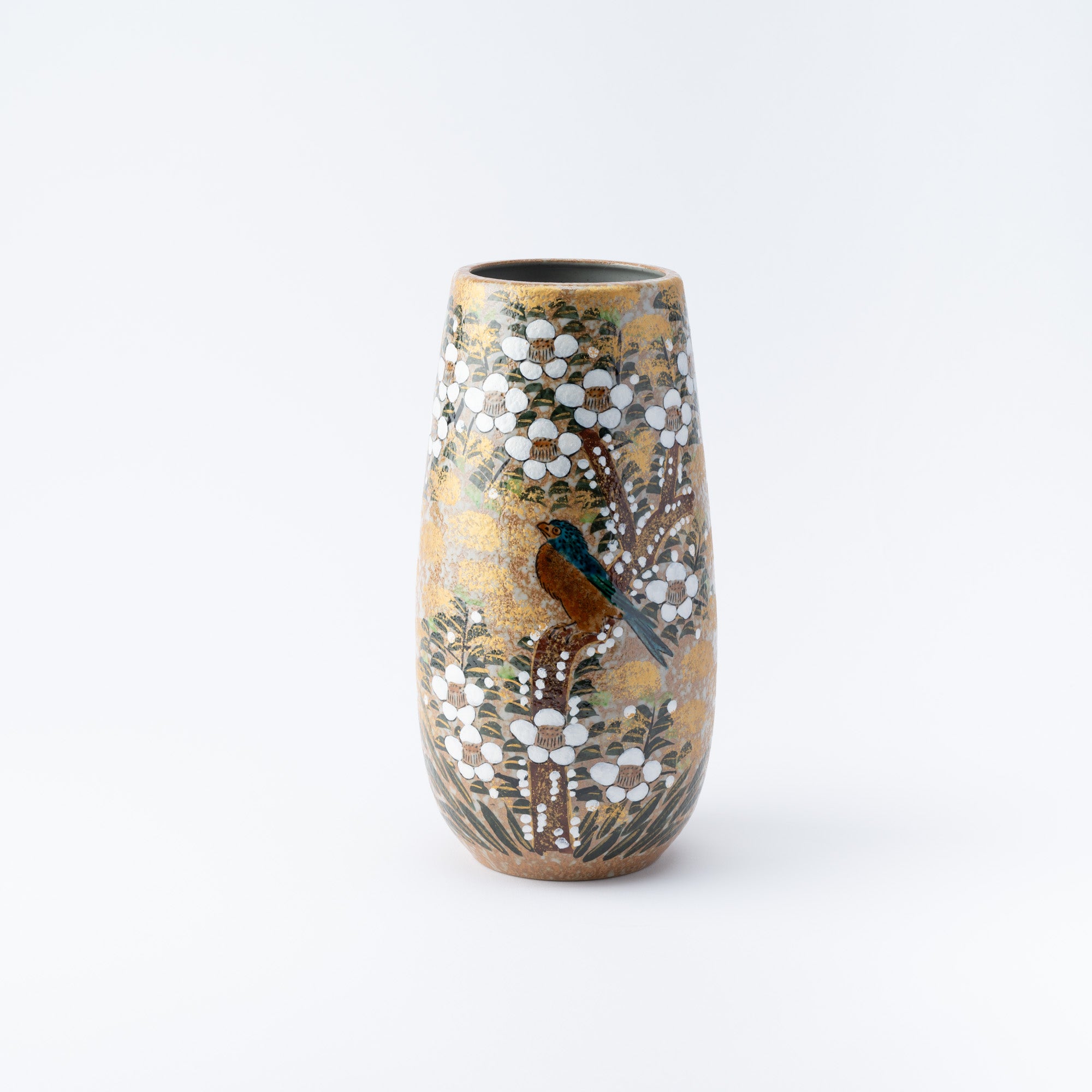 Bird in Sakura Season Japanese Flower Vase