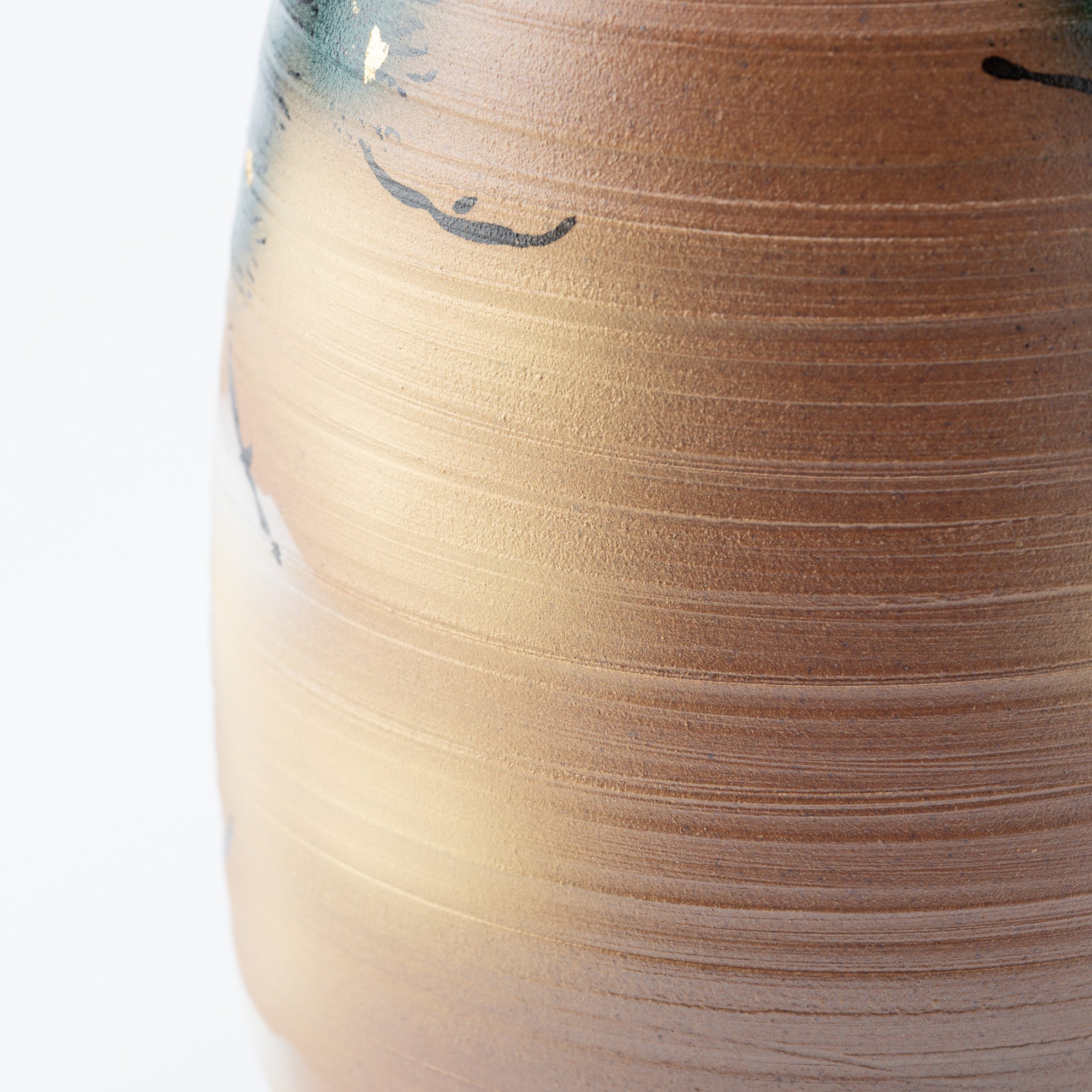 Cranes and Pine Japanese Flower Vase with Stand