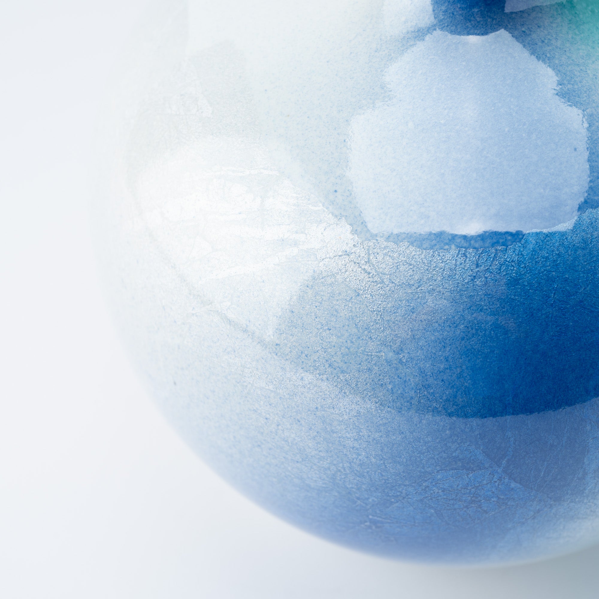 Two-Tone Ginsai Japanese Flower Vase