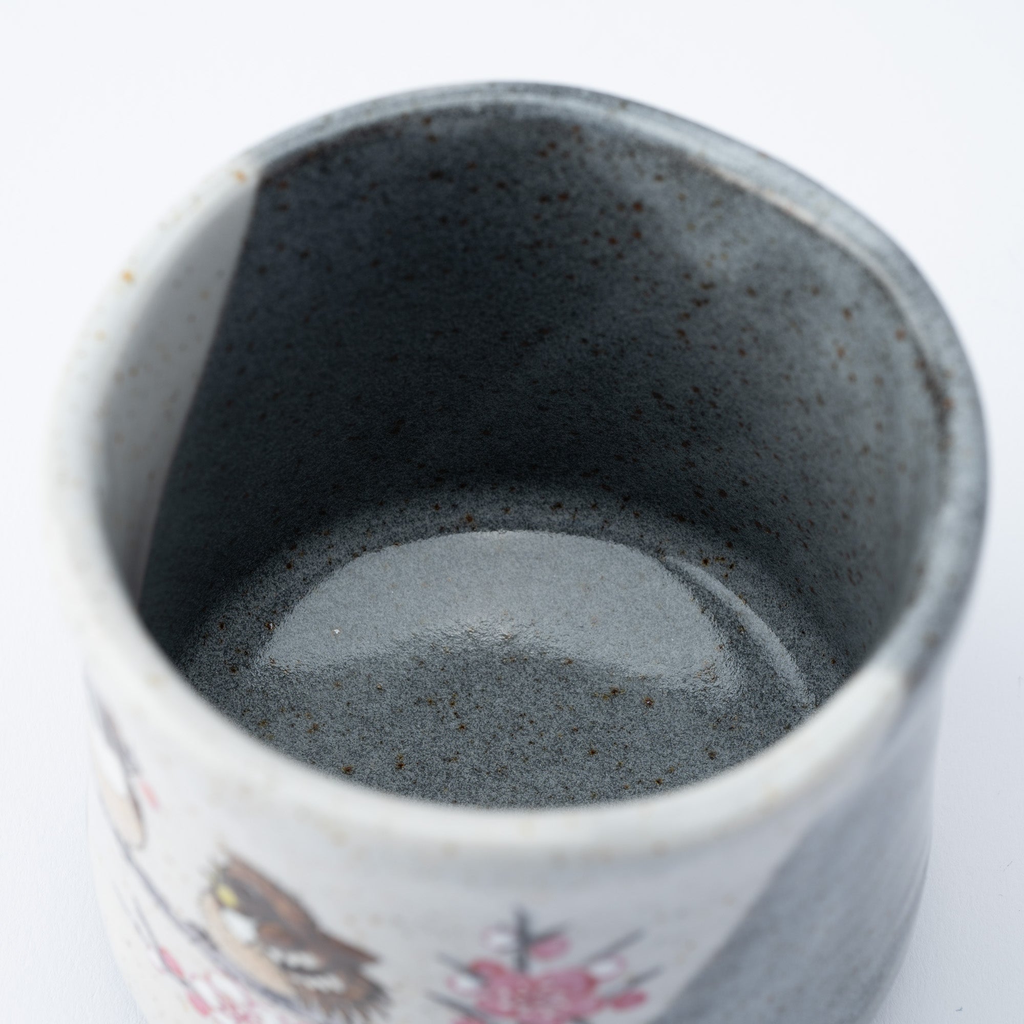 Gray Wave Yunomi Japanese Teacup