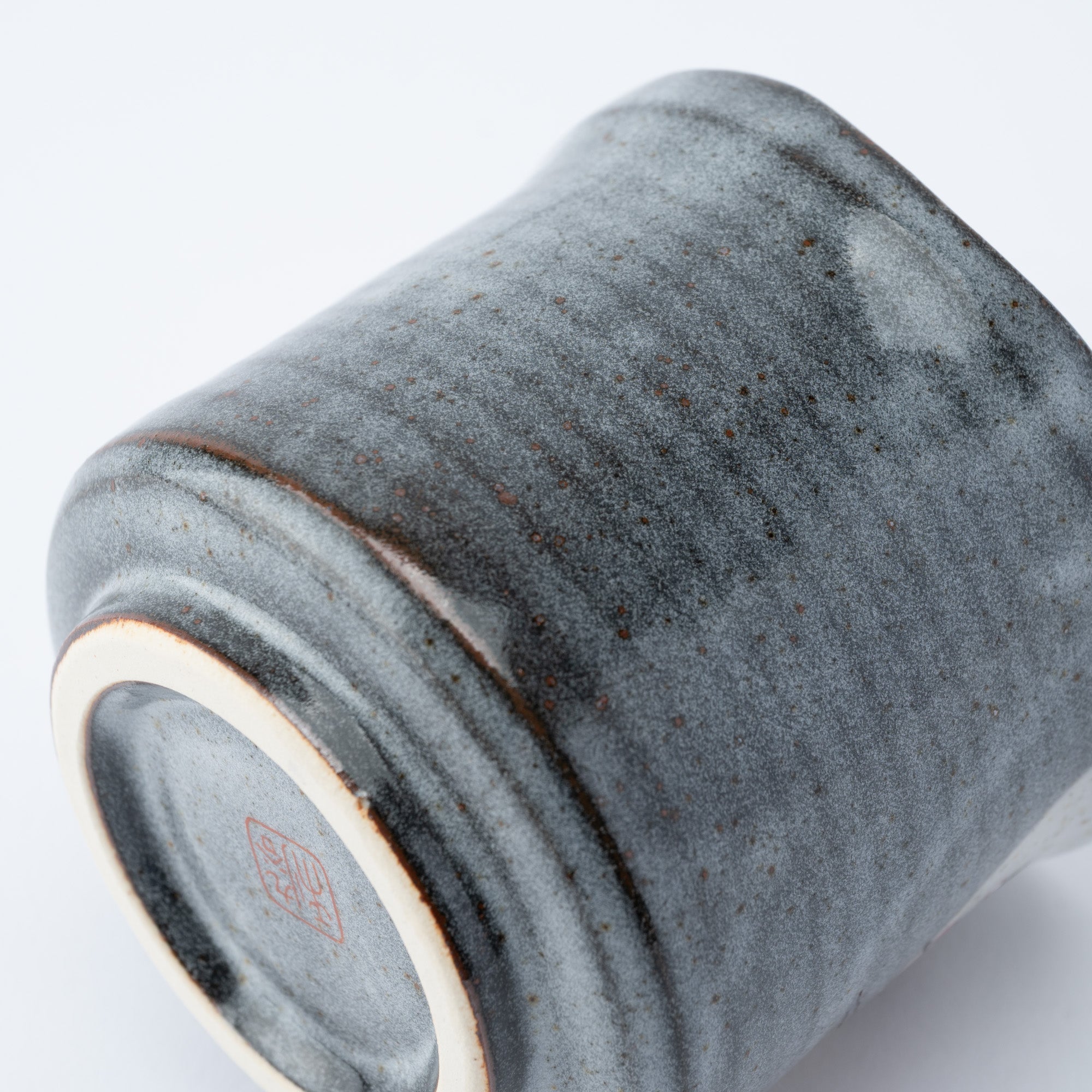 Gray Wave Yunomi Japanese Teacup