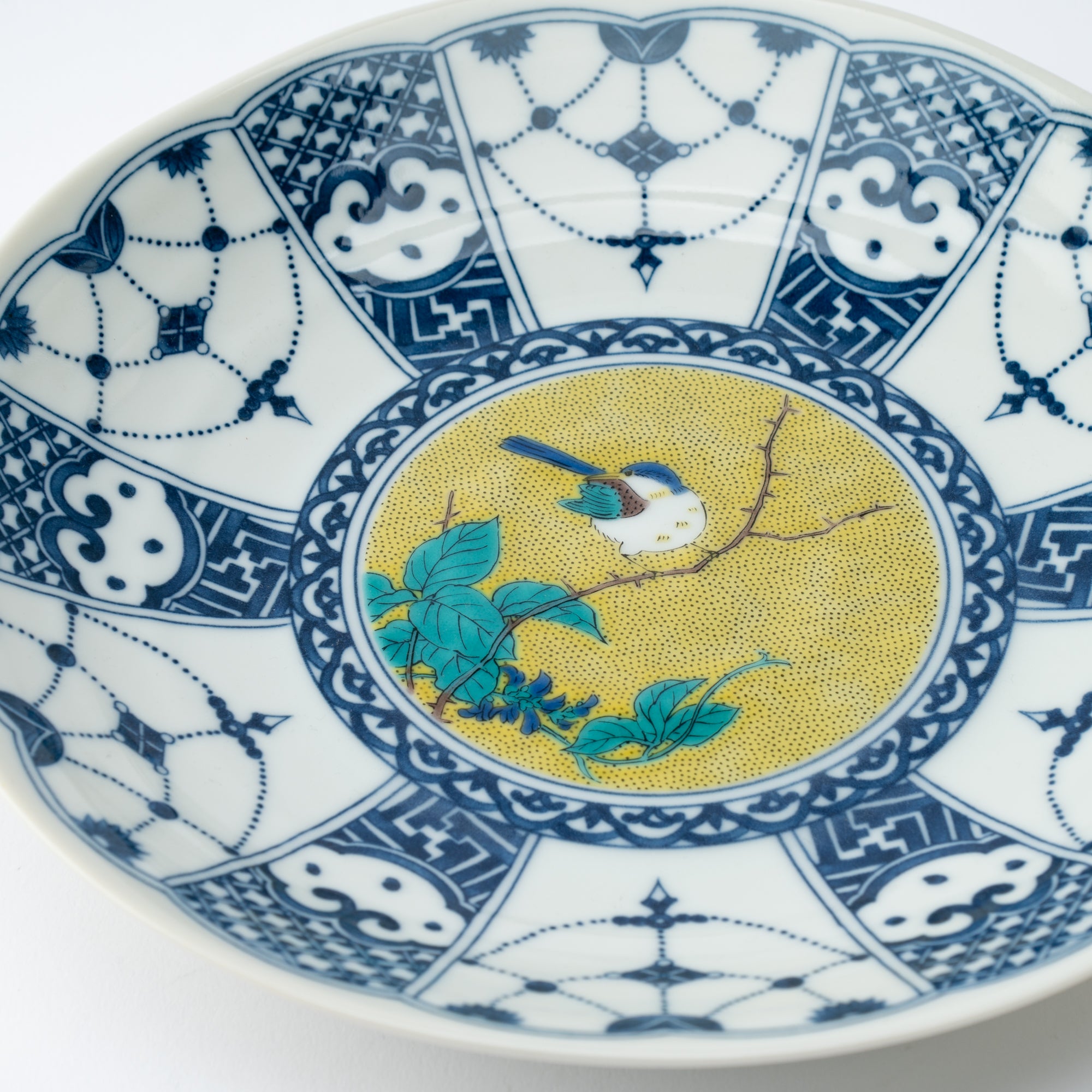 Blue and White Yoraku Dinner Plate