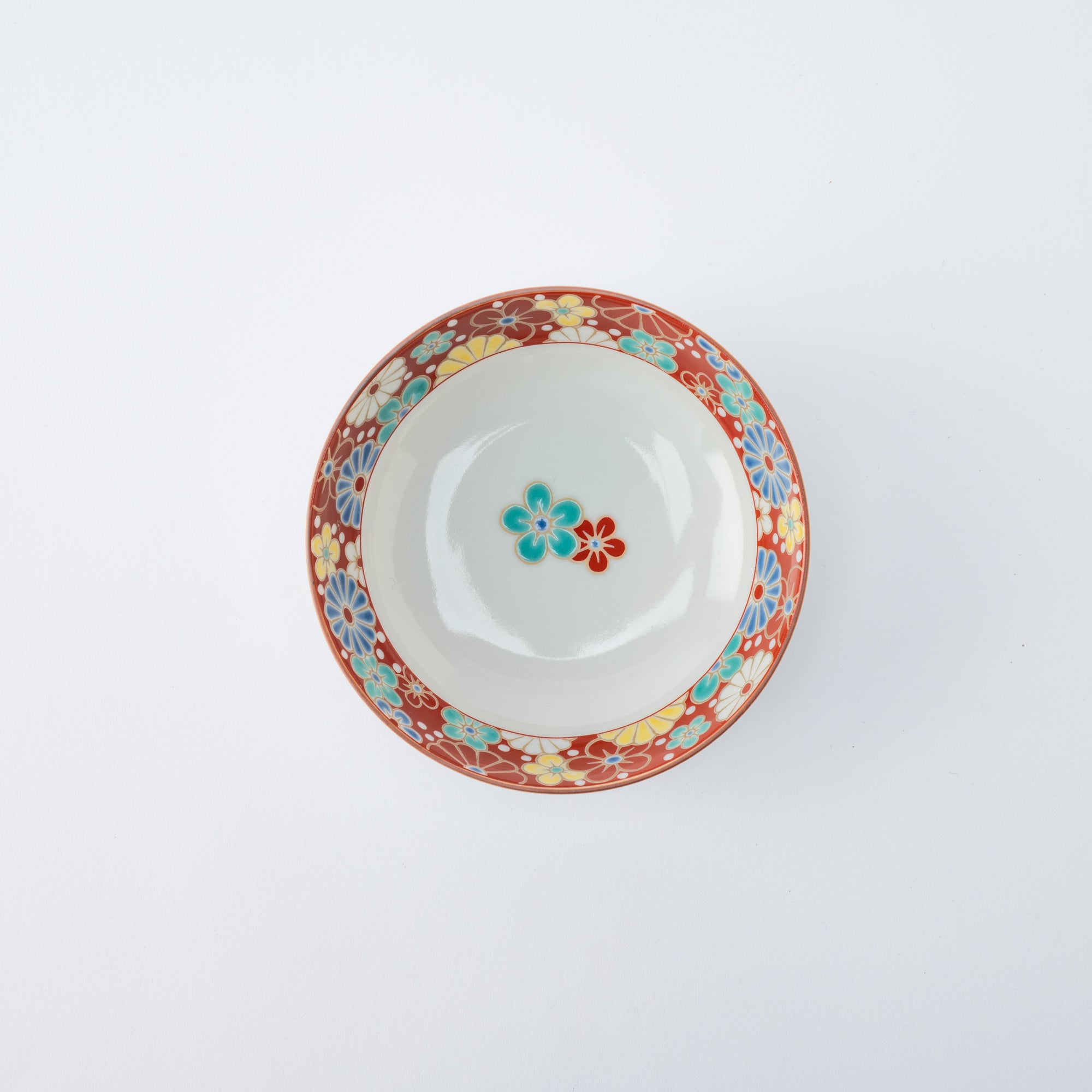 Colorful Rim Kobachi Small Bowl