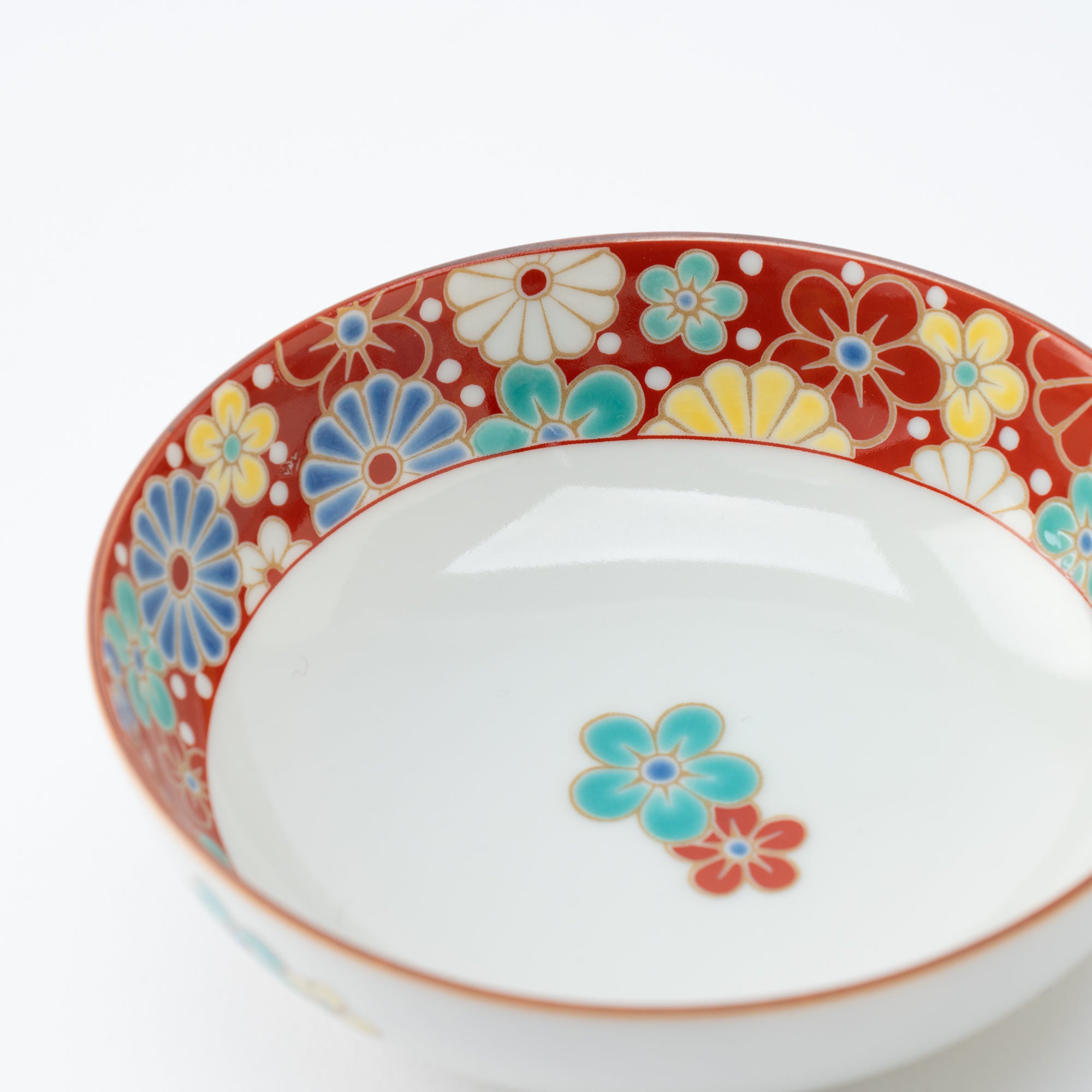 Colorful Rim Kobachi Small Bowl