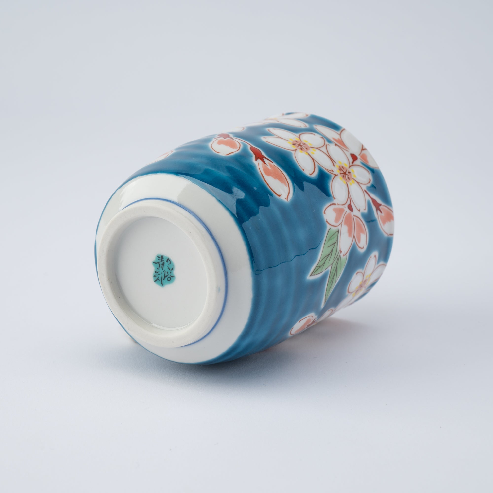 Seasonal Flowers Yunomi Japanese Teacup
