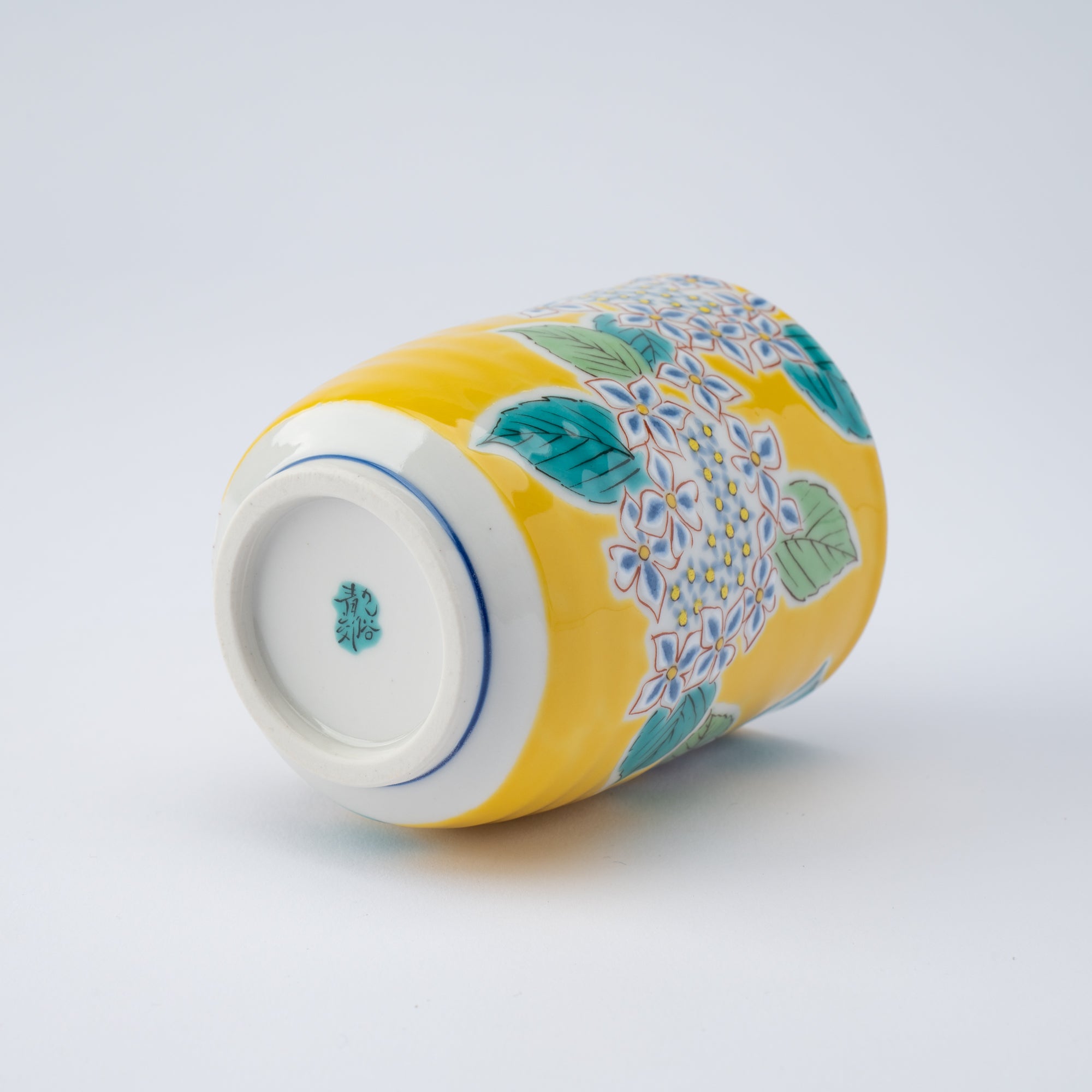 Seasonal Flowers Yunomi Japanese Teacup