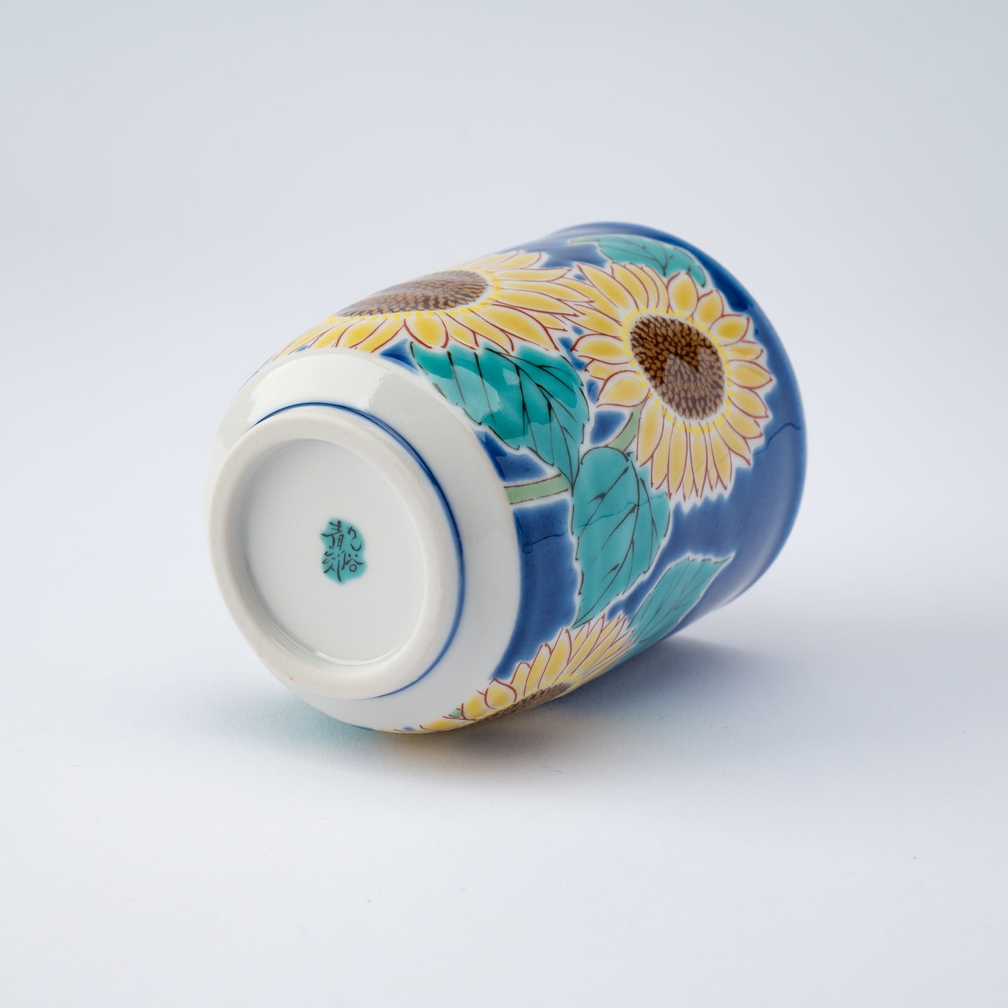 Seasonal Flowers Yunomi Japanese Teacup