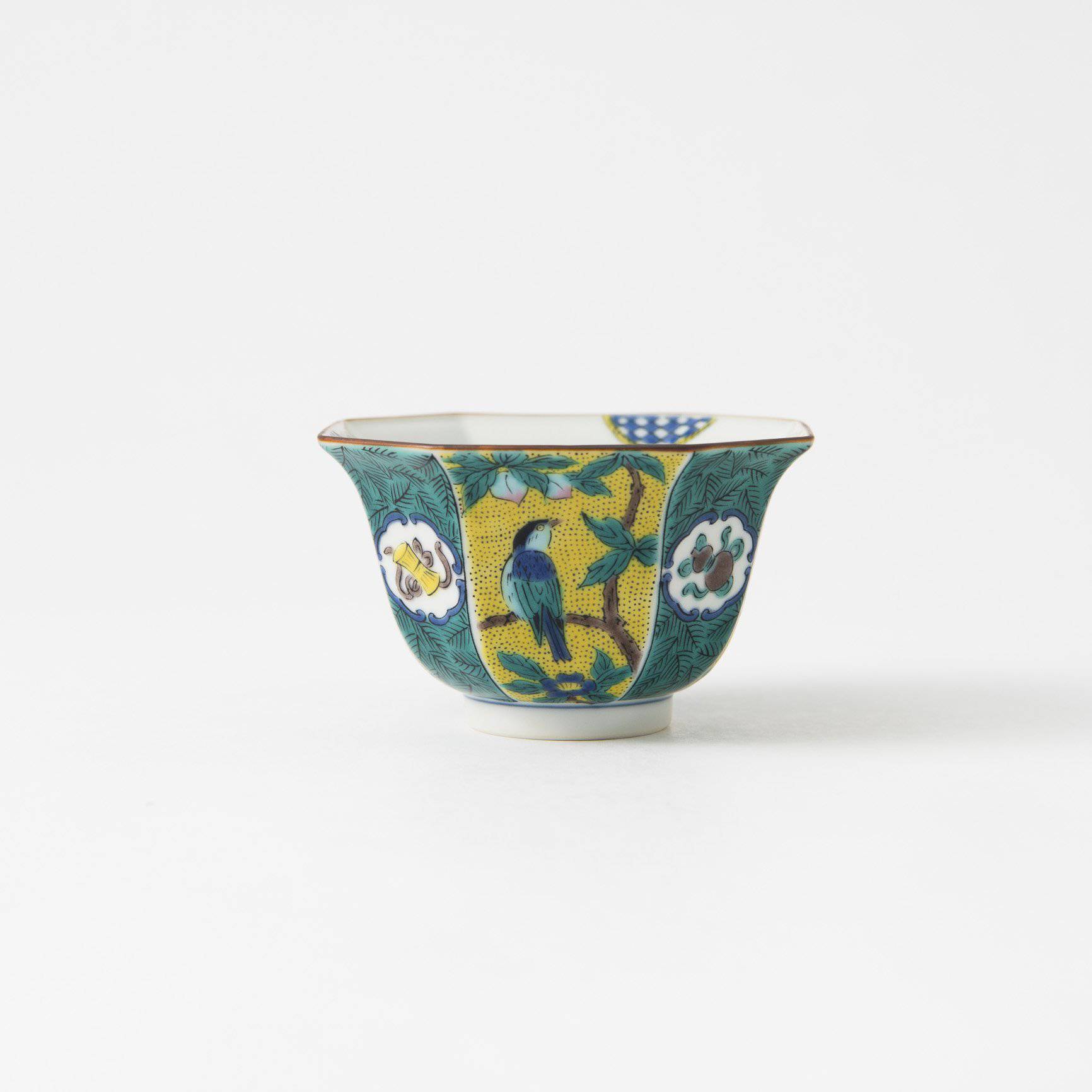Yoshidaya Plum and Bird Kobachi Small Bowl
