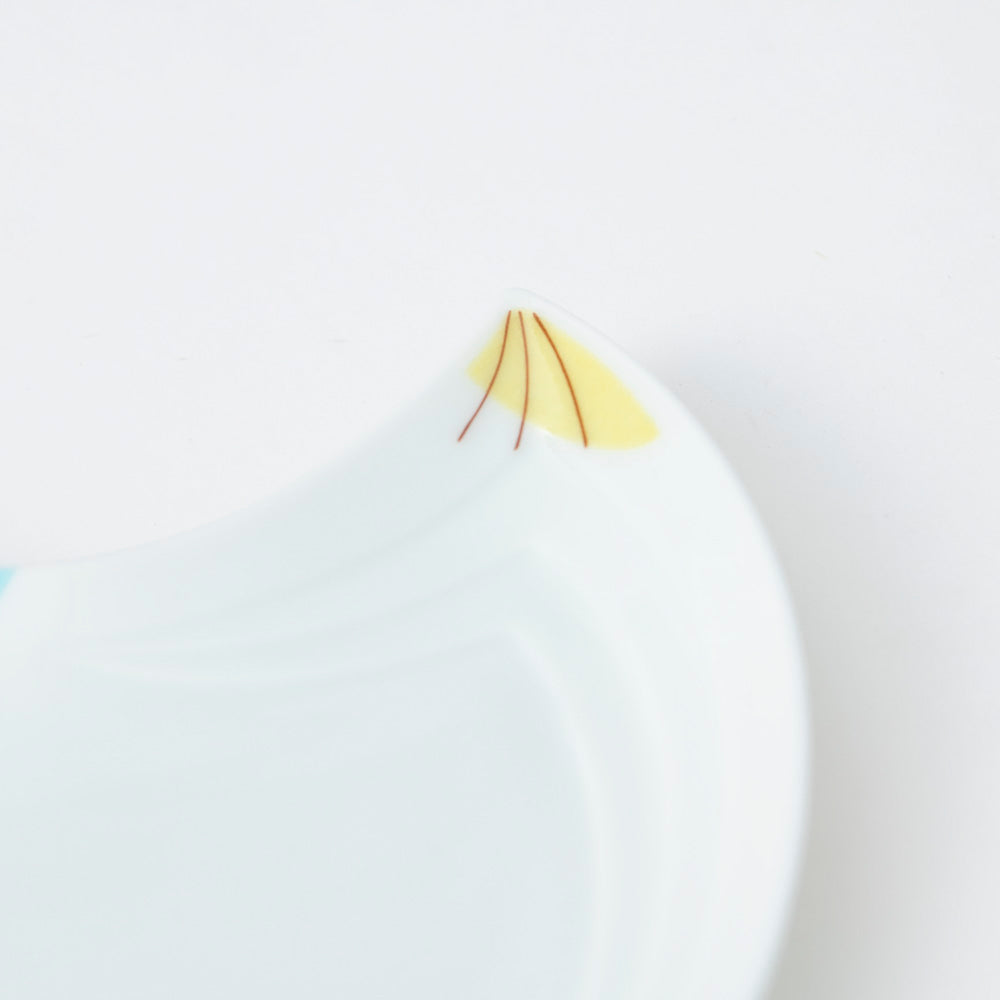 Harekutani Bird Round Plate - JAPAN KUTANI SHOP