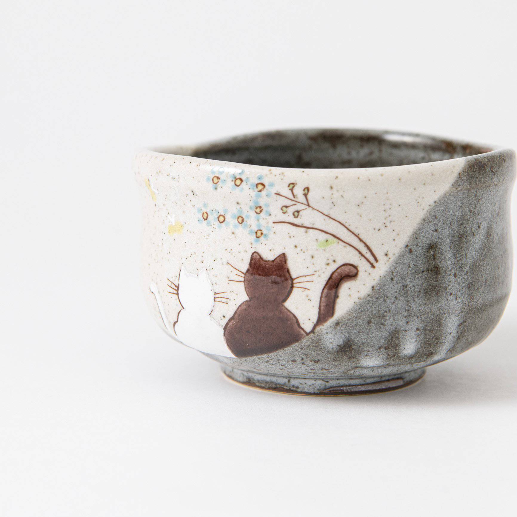 Atelier Yu Cats In Sunny Spot Kutani Japanese Rice Bowl