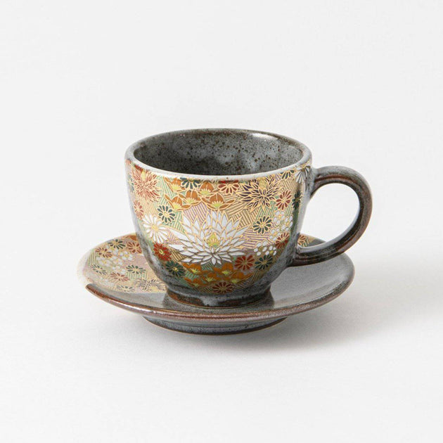 Kutani Cup & Saucers JAPAN KUTANI SHOP