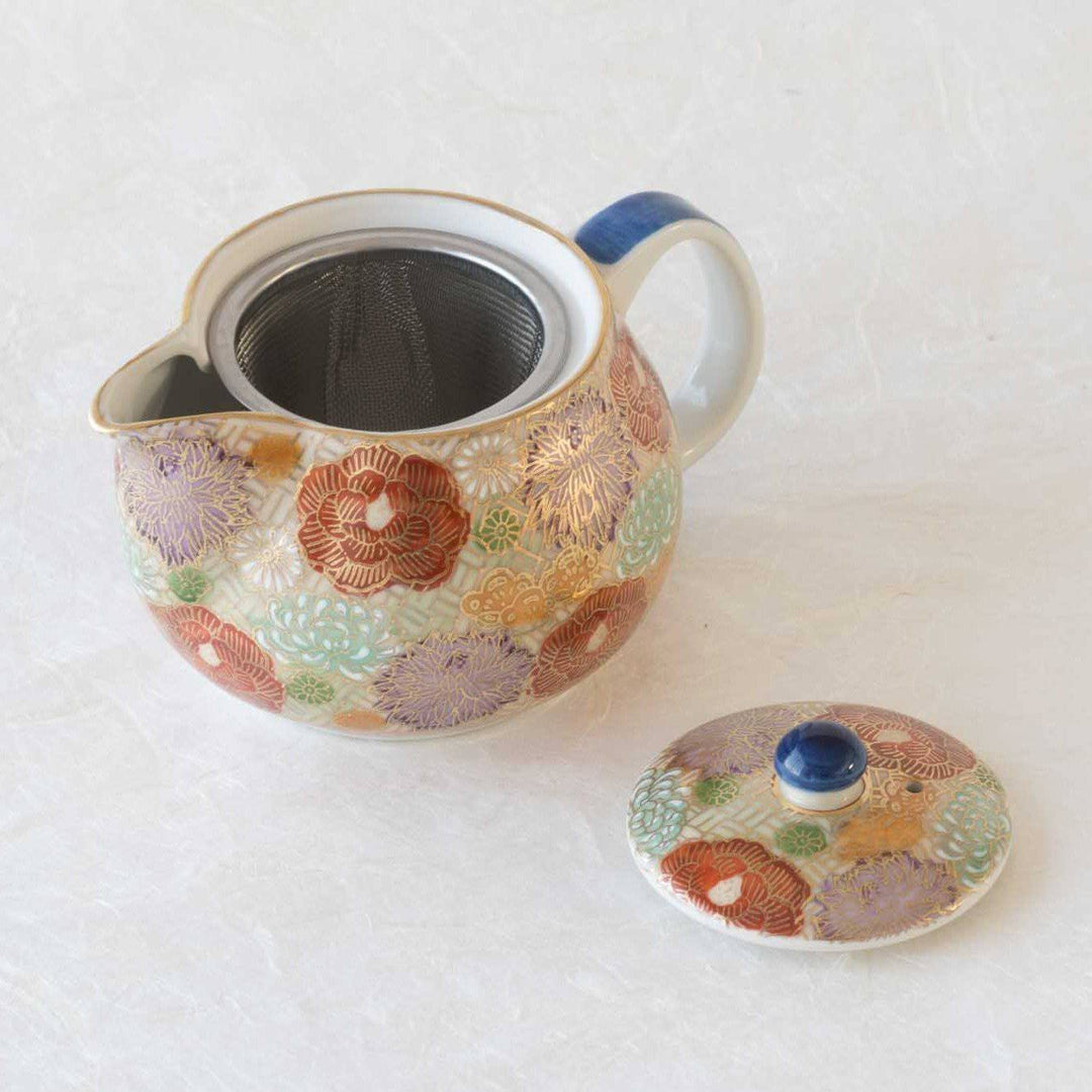 Hanazume Kutani Teapot 12.2oz(360ml) | JAPAN KUTANI SHOP