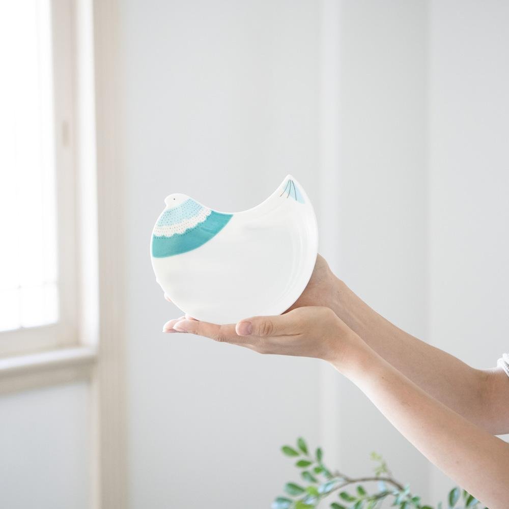 Harekutani Bird Round Plate - MUSUBI KILN - Handmade Japanese Tableware and Japanese Dinnerware