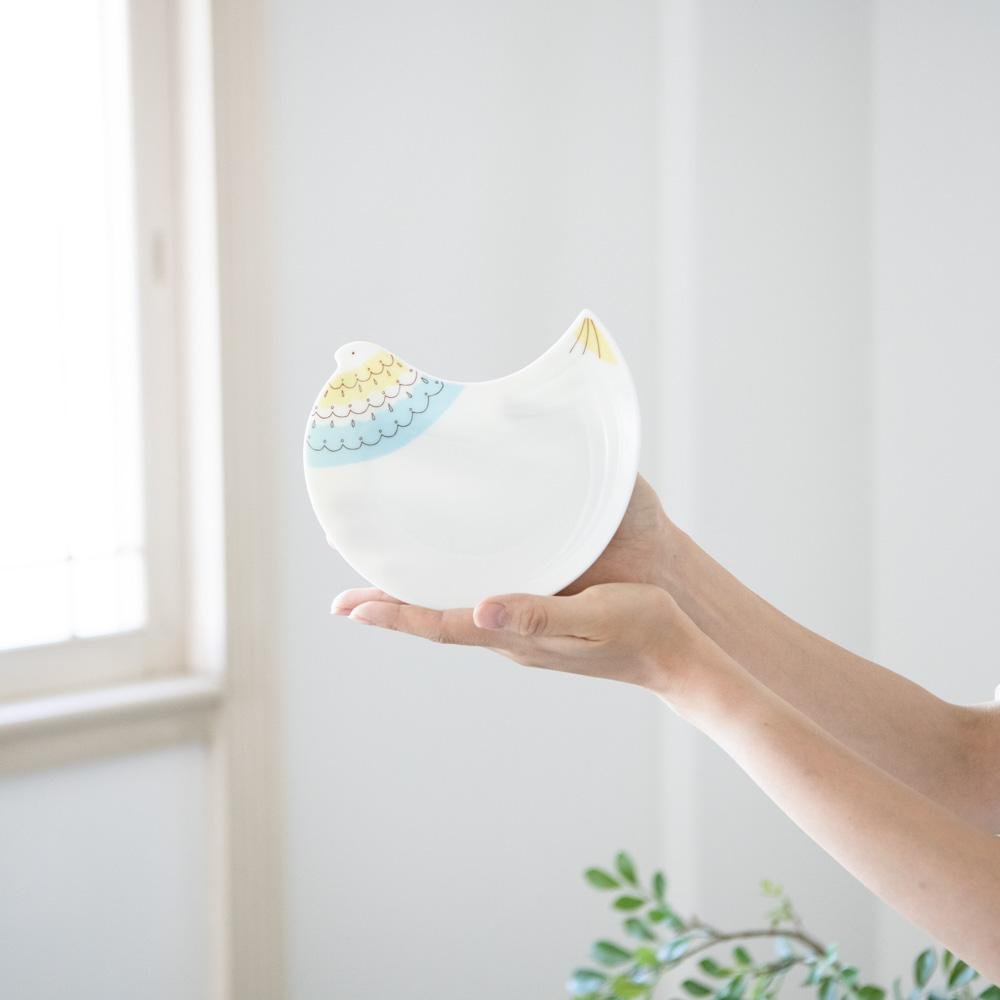 Harekutani Bird Round Plate - MUSUBI KILN - Handmade Japanese Tableware and Japanese Dinnerware