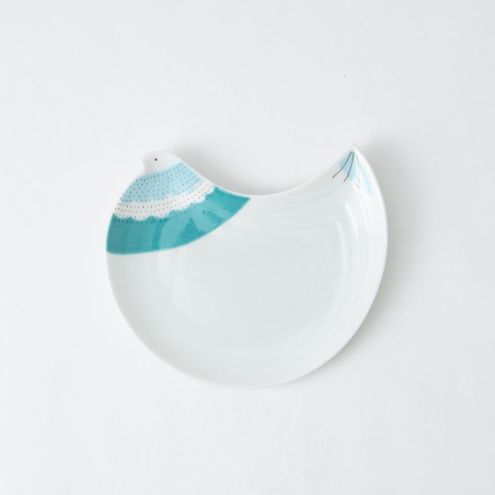 Harekutani Bird Round Plate - MUSUBI KILN - Handmade Japanese Tableware and Japanese Dinnerware