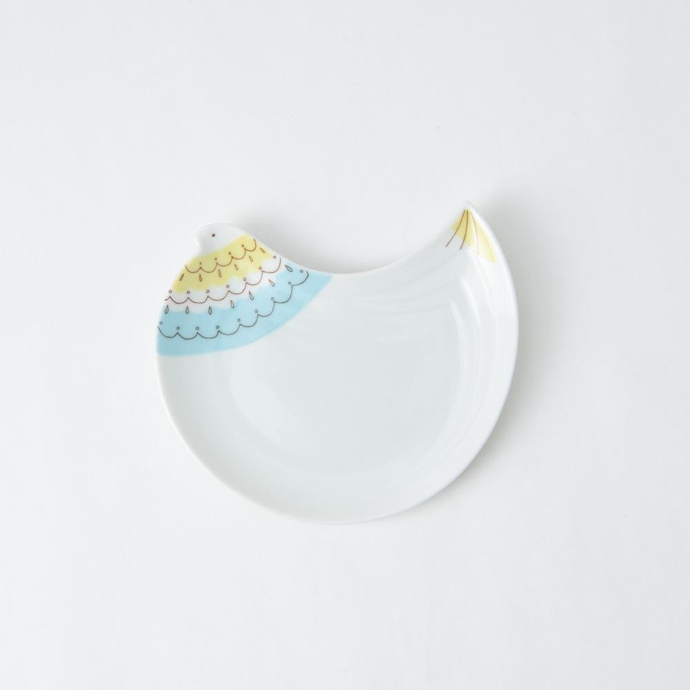 Harekutani Bird Round Plate - MUSUBI KILN - Handmade Japanese Tableware and Japanese Dinnerware