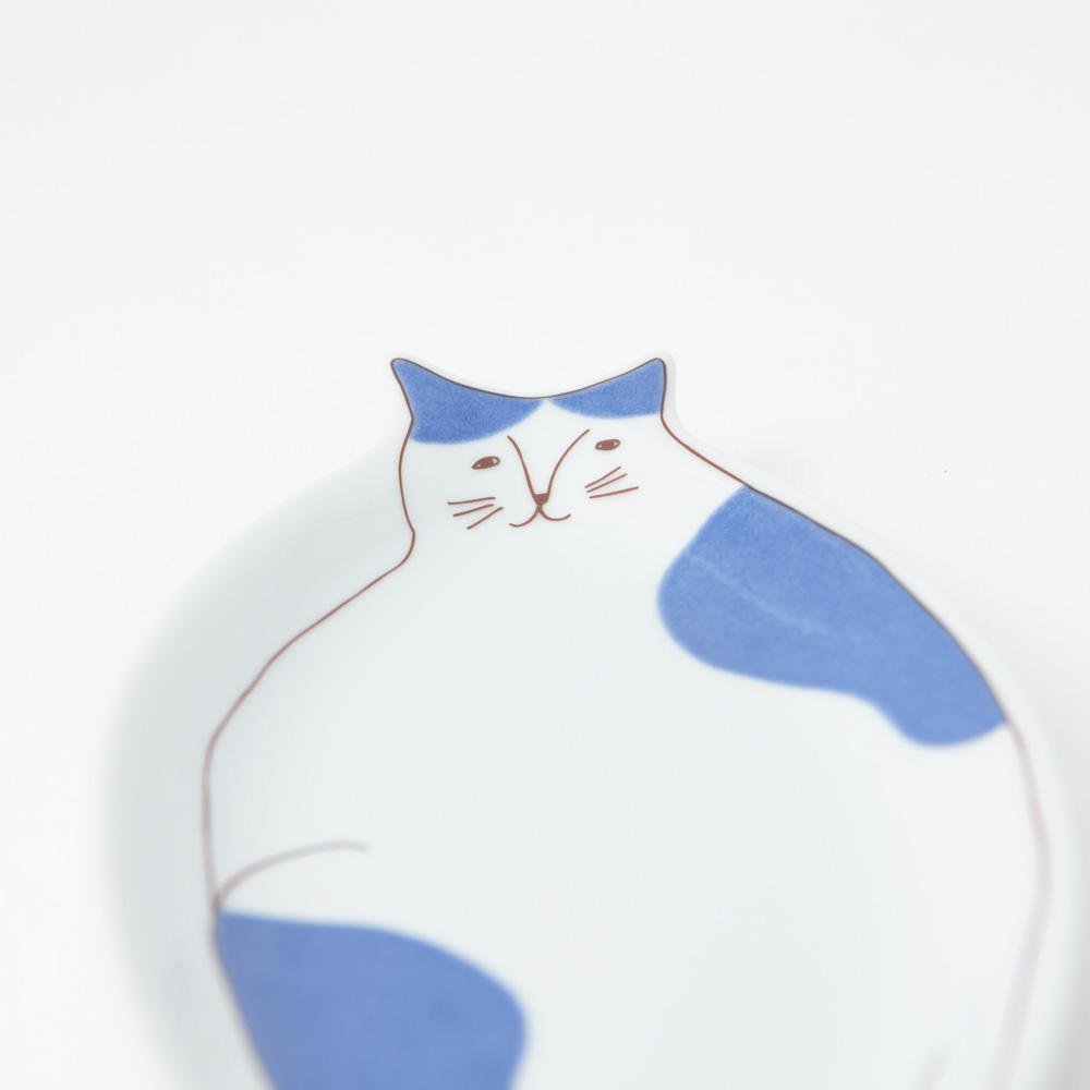 Harekutani Cat Plate - MUSUBI KILN - Handmade Japanese Tableware and Japanese Dinnerware