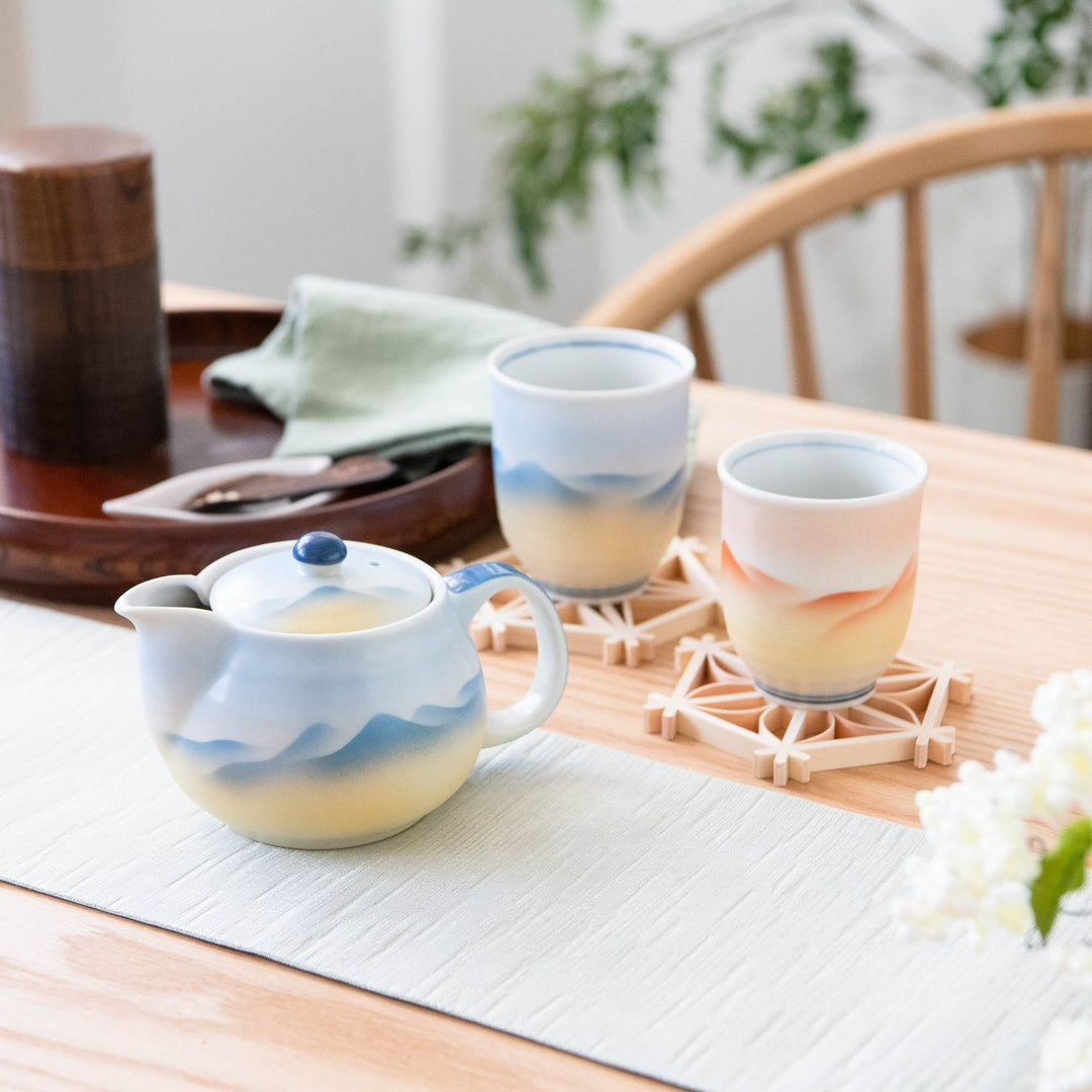 Sansui Kutani Japanese Teapot Set | JAPAN KUTANI SHOP