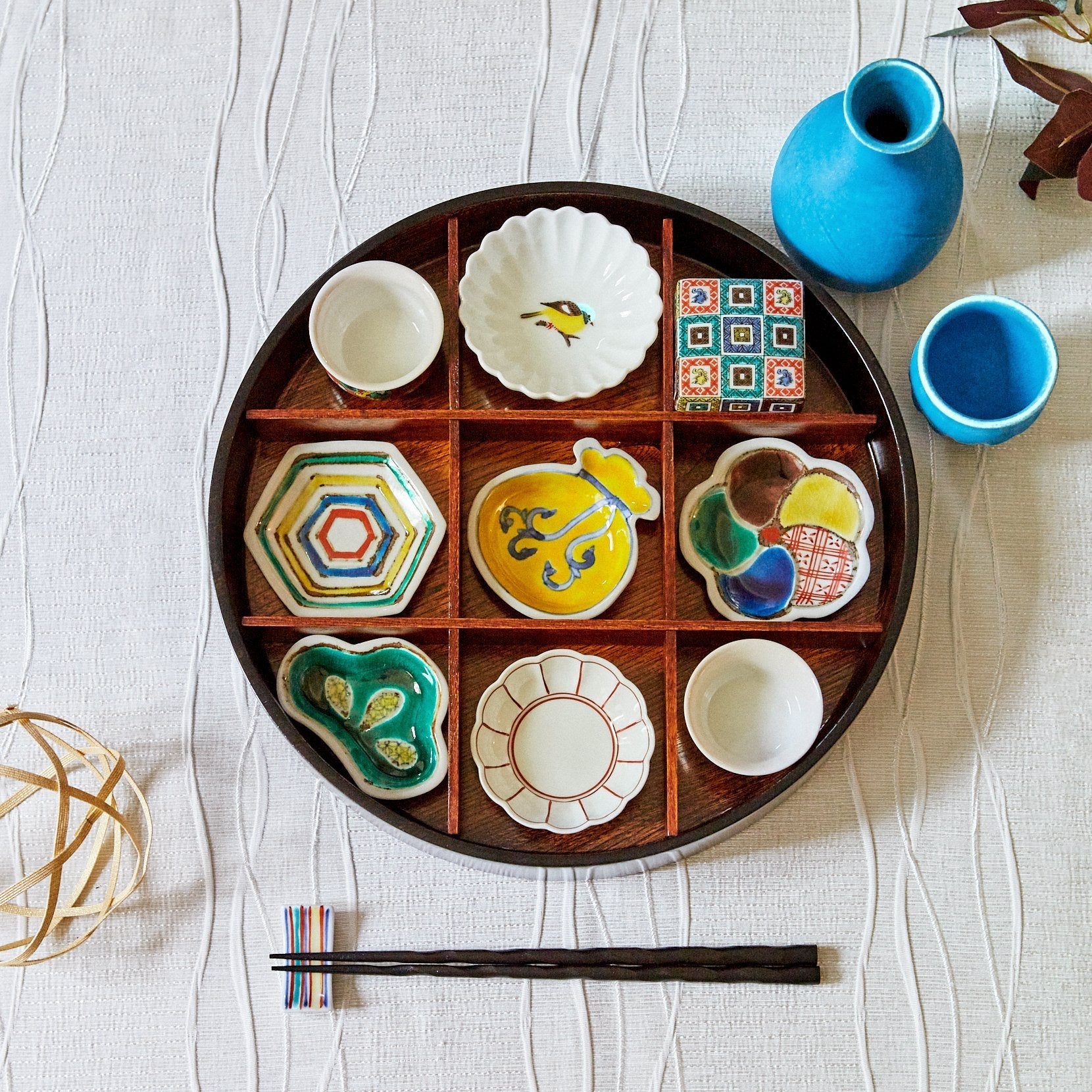 Seikou Kiln Bird Kutani Bowl - 10 designs - MUSUBI KILN - Handmade Japanese Tableware and Japanese Dinnerware