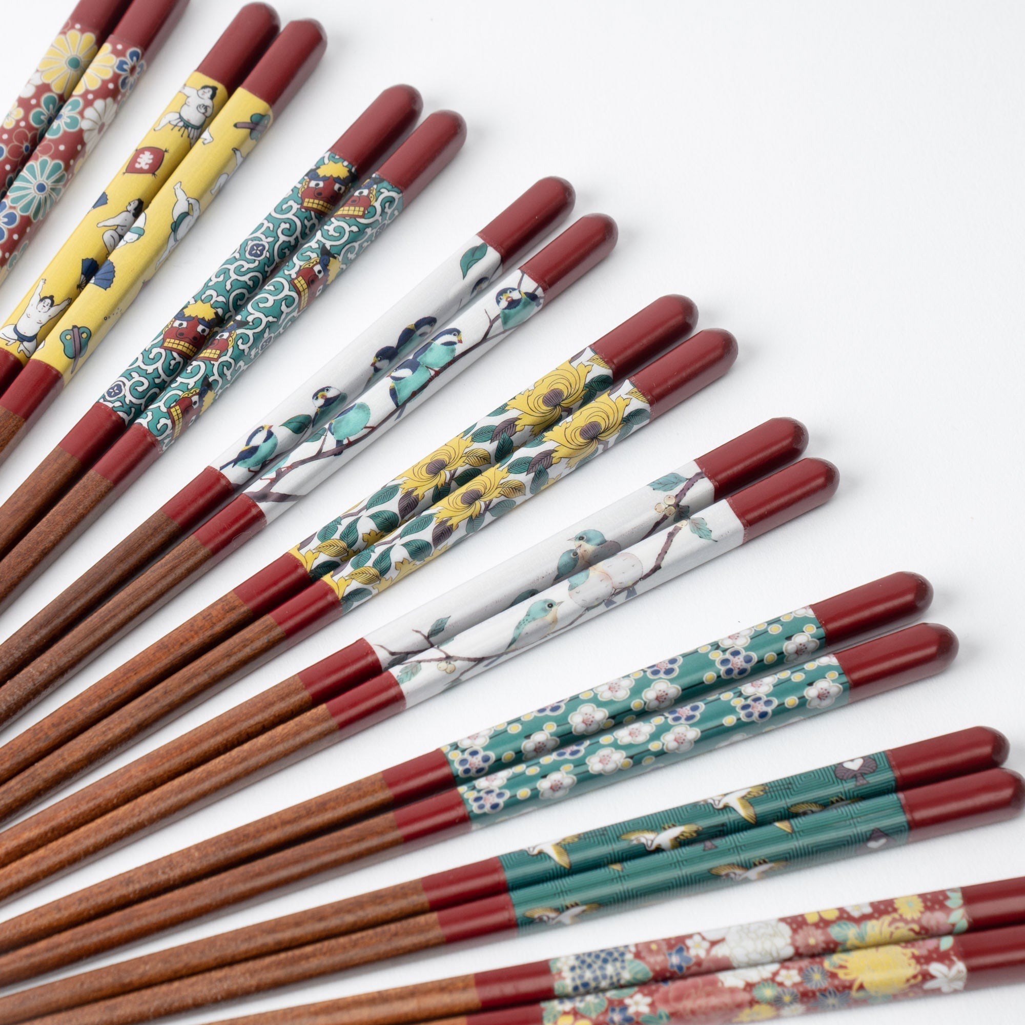 Seikou Kiln Red Kutani Color Reusable Chopsticks 21cm/8.2in - JAPAN KUTANI SHOP - Japanese Pottery